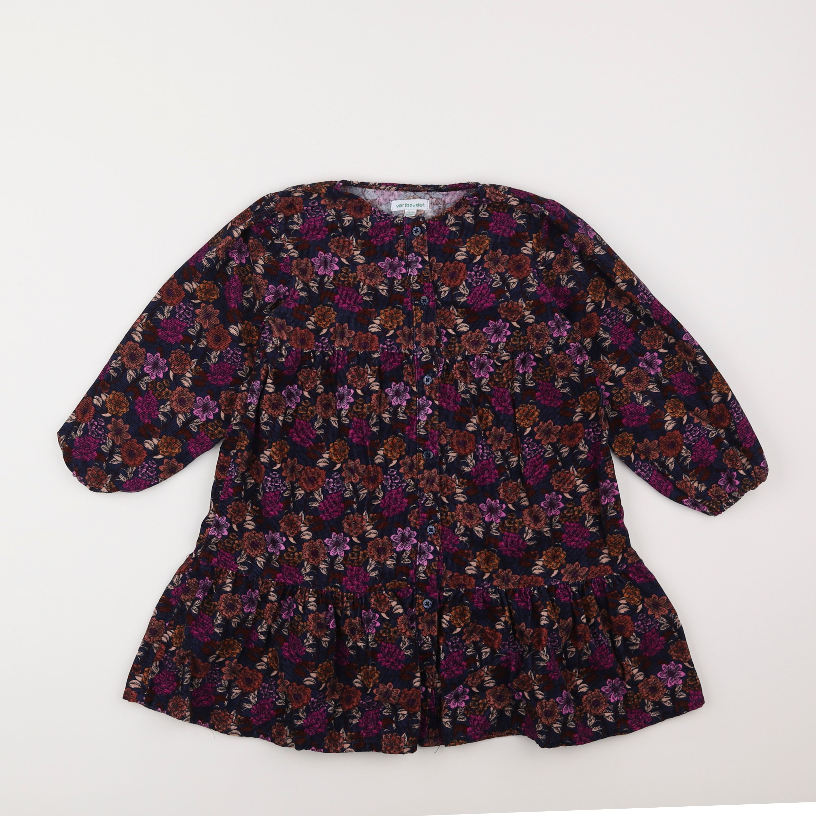 Vertbaudet - robe multicolore - 6 ans