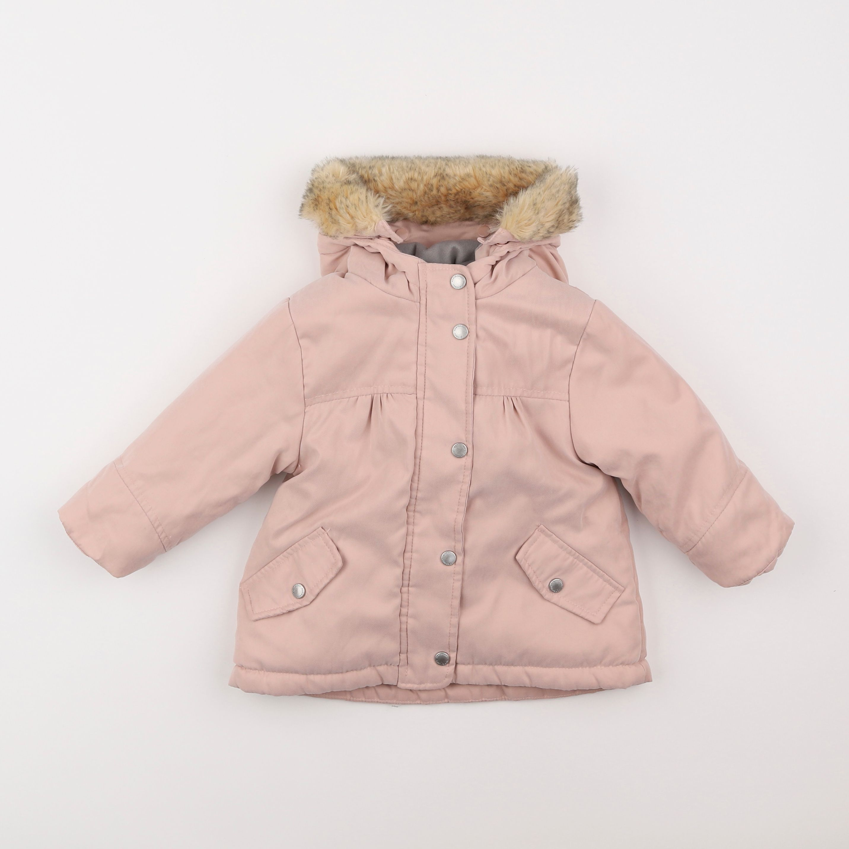 Vertbaudet - parka rose - 12 mois