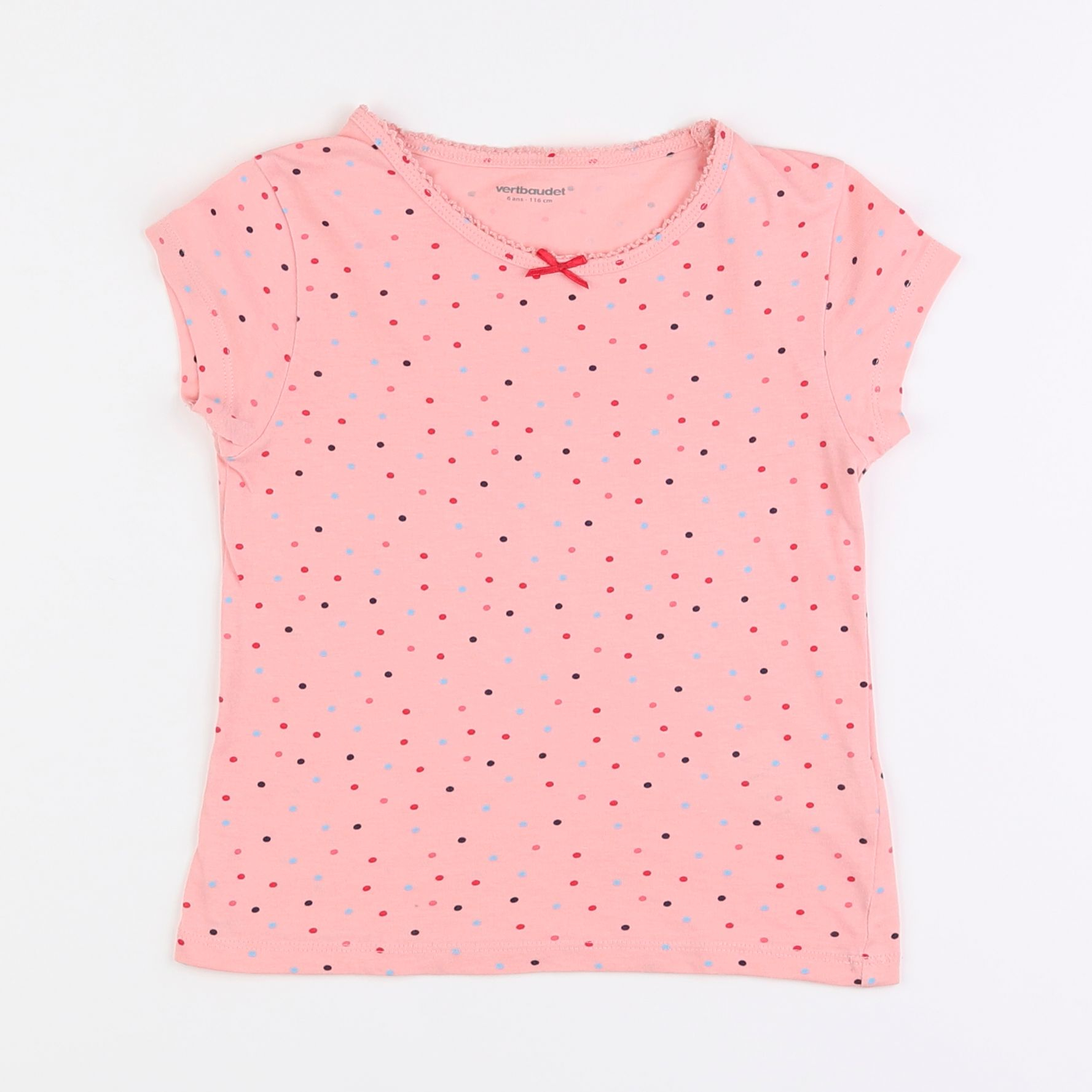 Vertbaudet - maillot de corps rose - 6 ans