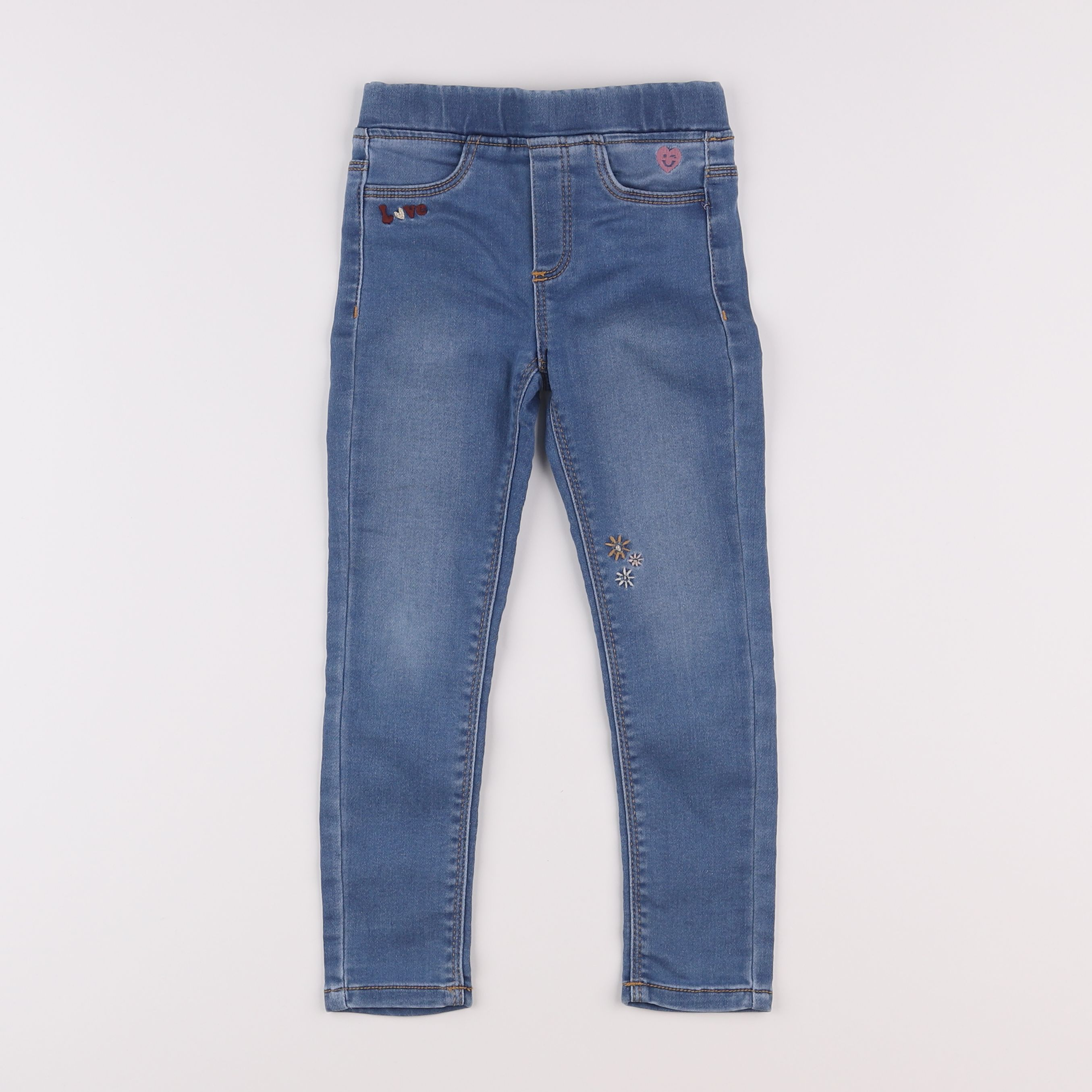 Vertbaudet - jegging bleu - 4 ans