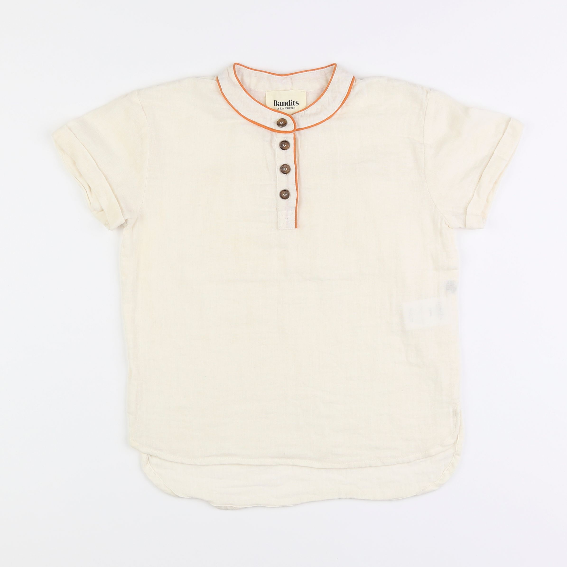 Bandits à la crème - chemise beige - 8 ans