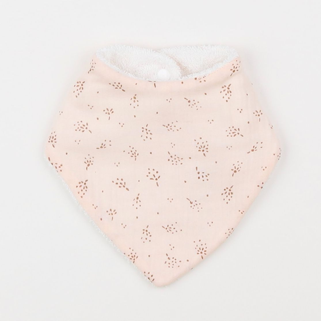 GABRIELLE PARIS - bavoir bandana rose étincelle poudre - 0/12 mois