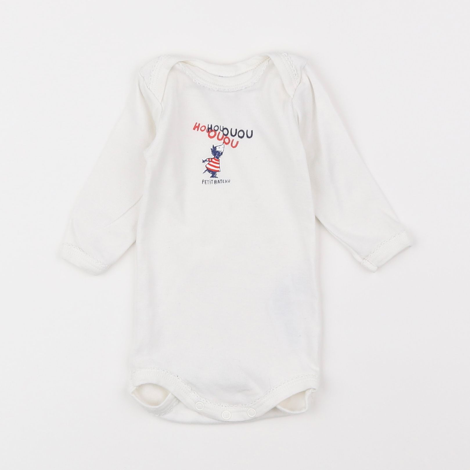 Petit Bateau - body blanc - 3 mois