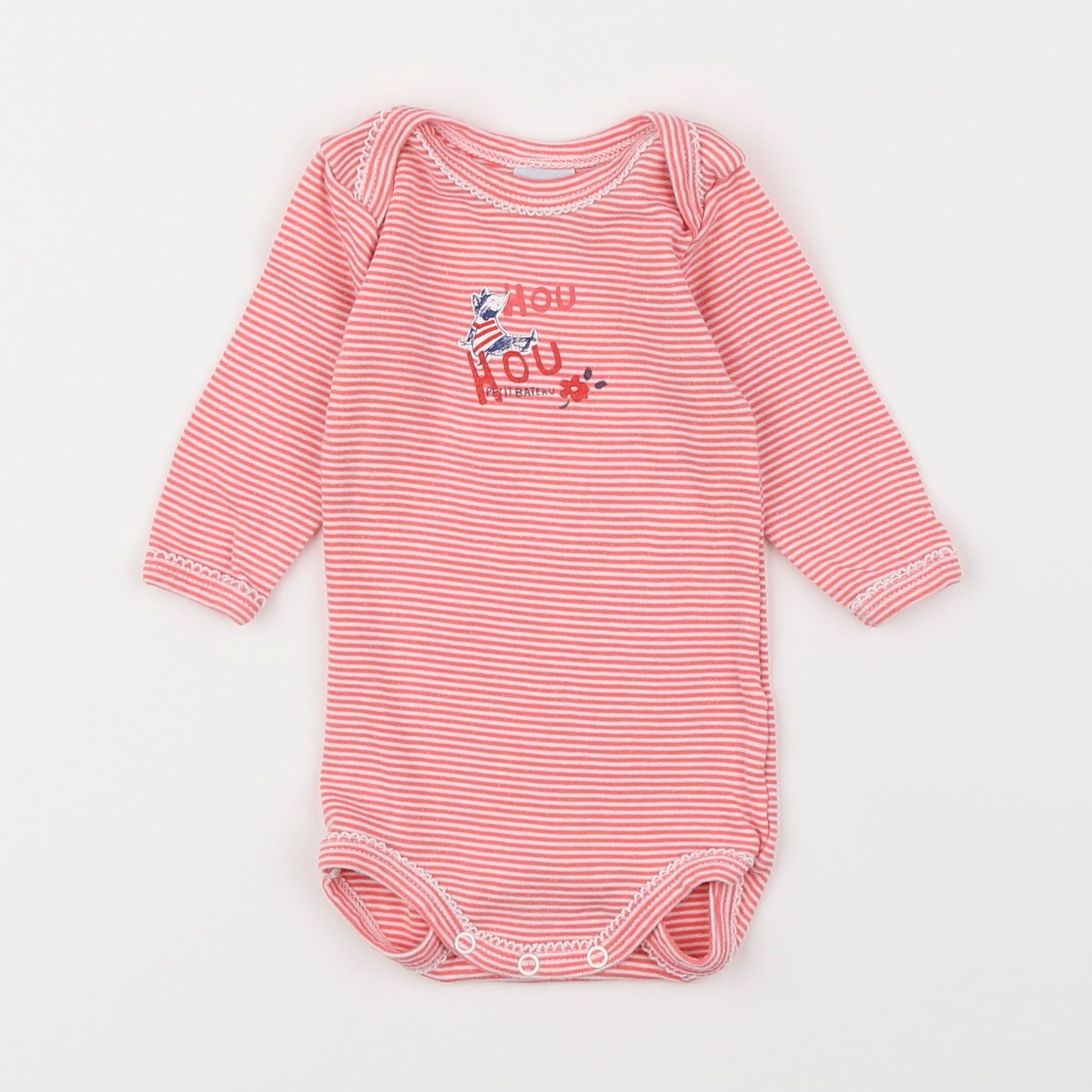 Petit Bateau - body rose - 3 mois