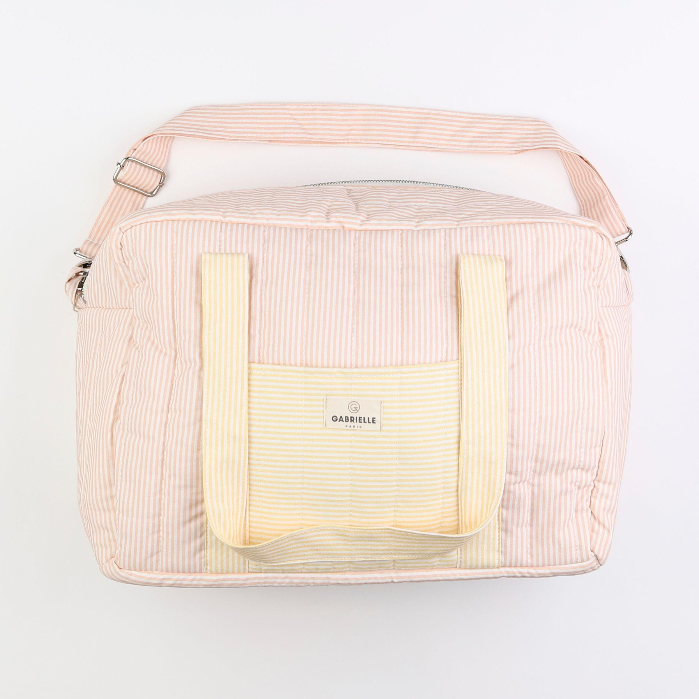 GABRIELLE PARIS - sac à langer pink & lemon - 40x31x16 cm