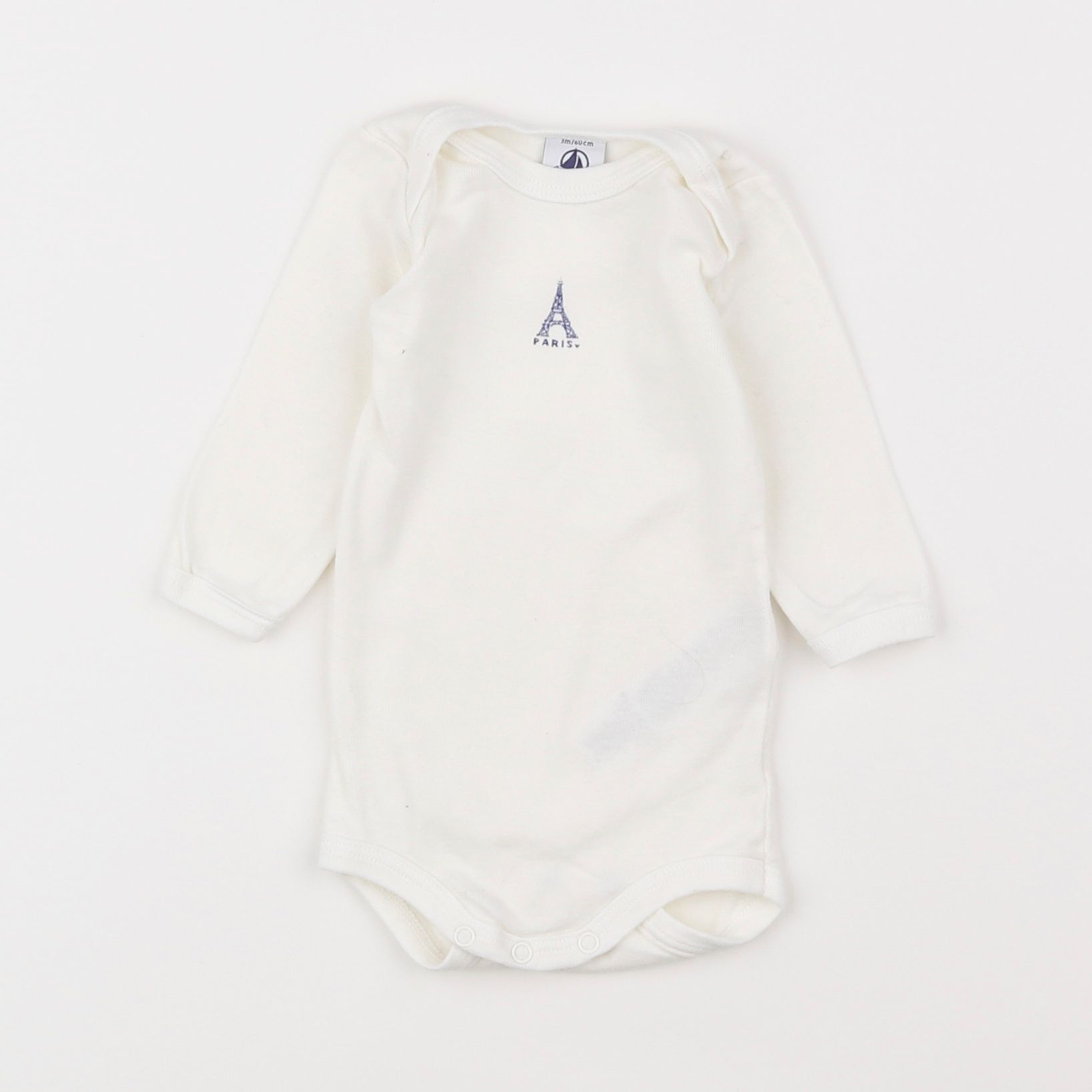 Petit Bateau - body beige - 3 mois