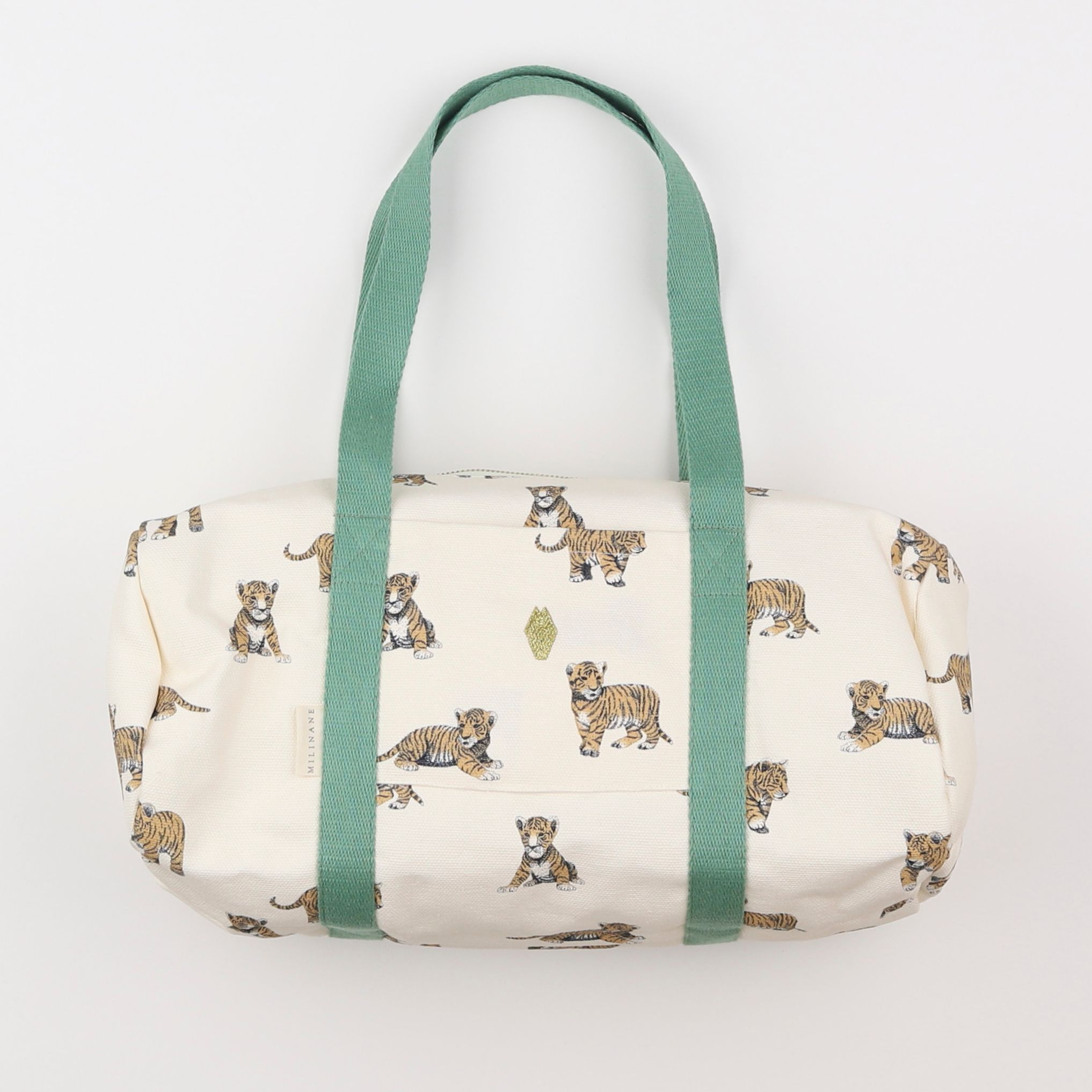 Milinane - sac bowling tigre sauge (36,5x18x18)