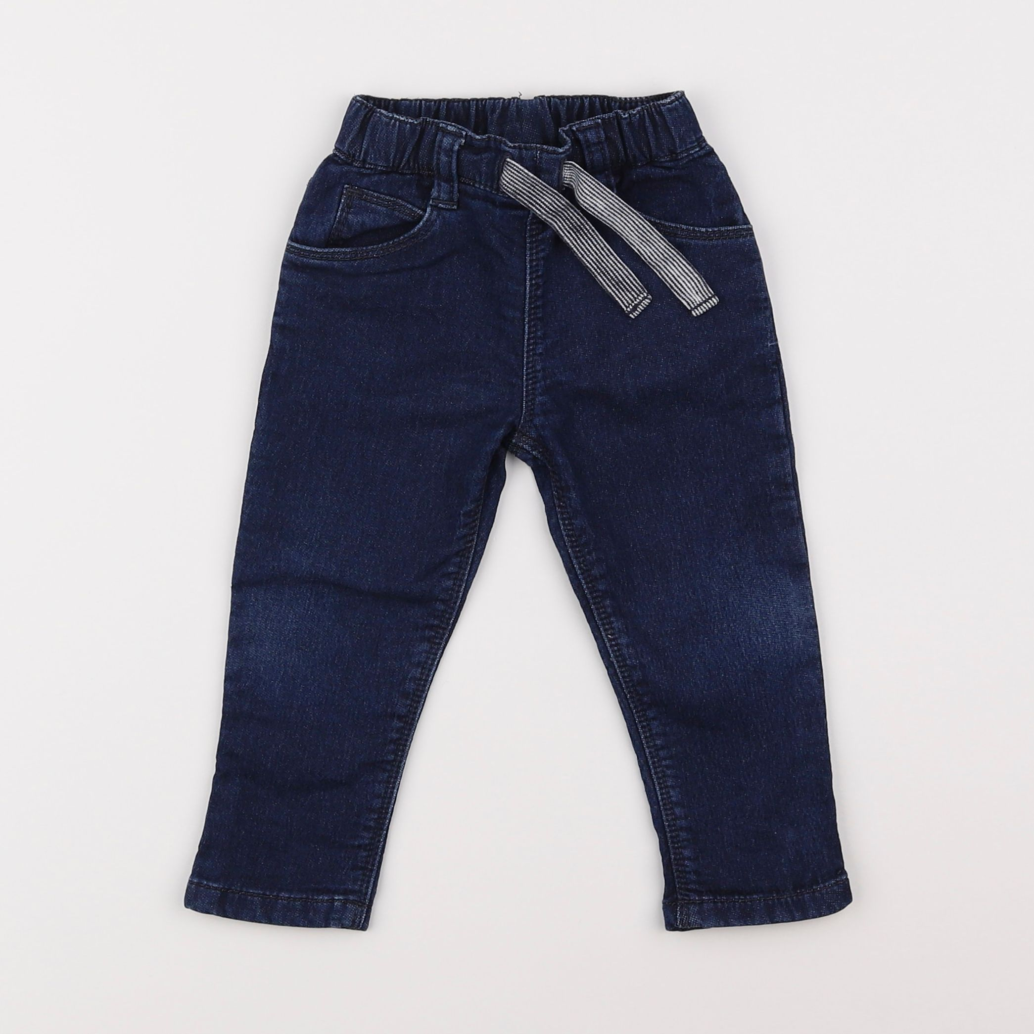 Petit Bateau - jean bleu - 12 mois