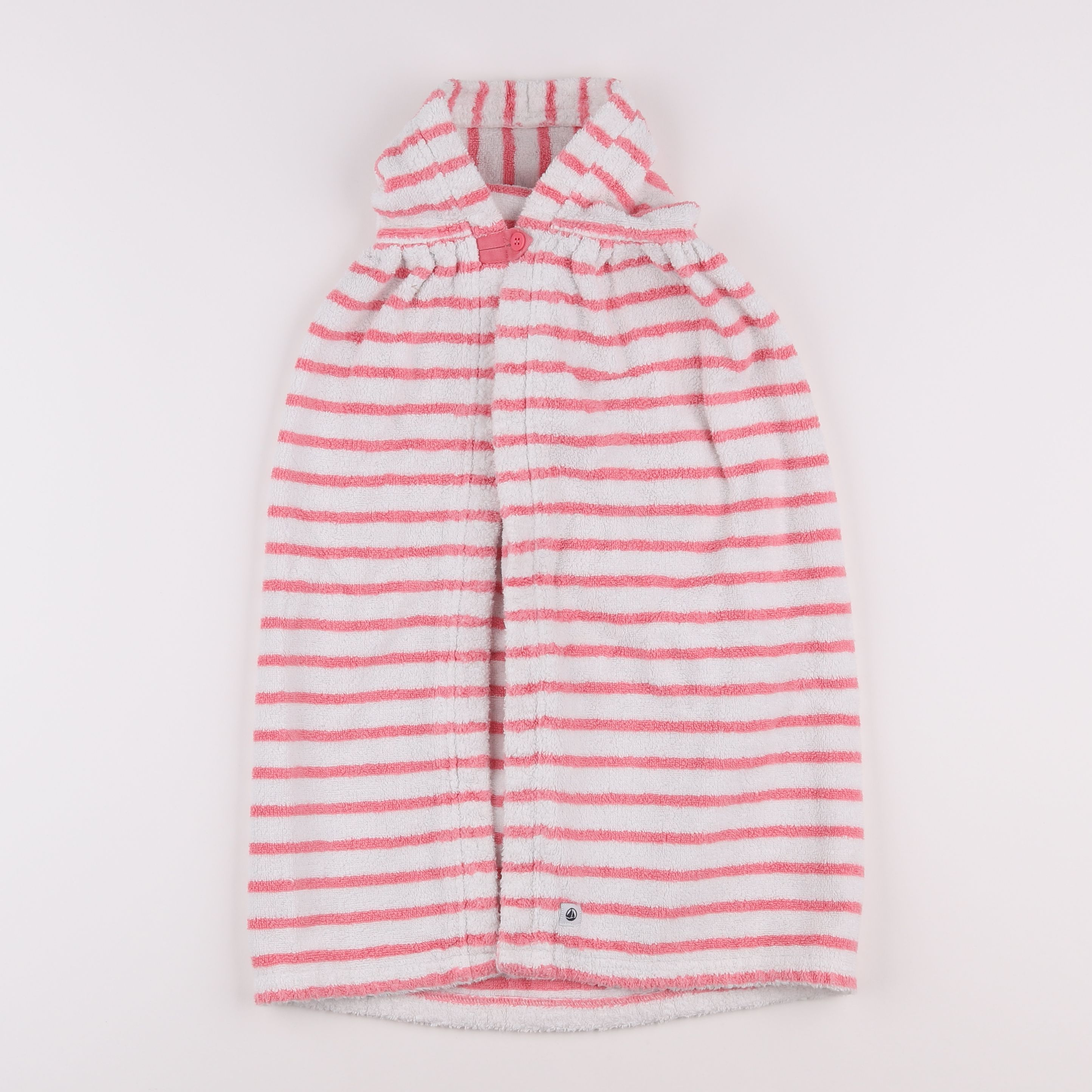 Petit Bateau - cape de bain rose - 2/3 ans