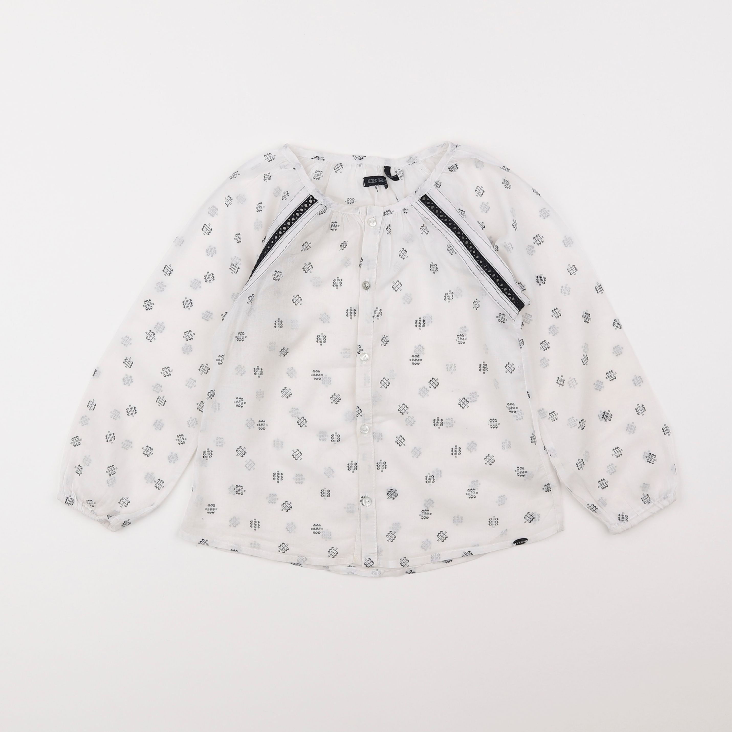 IKKS - blouse blanc - 4 ans