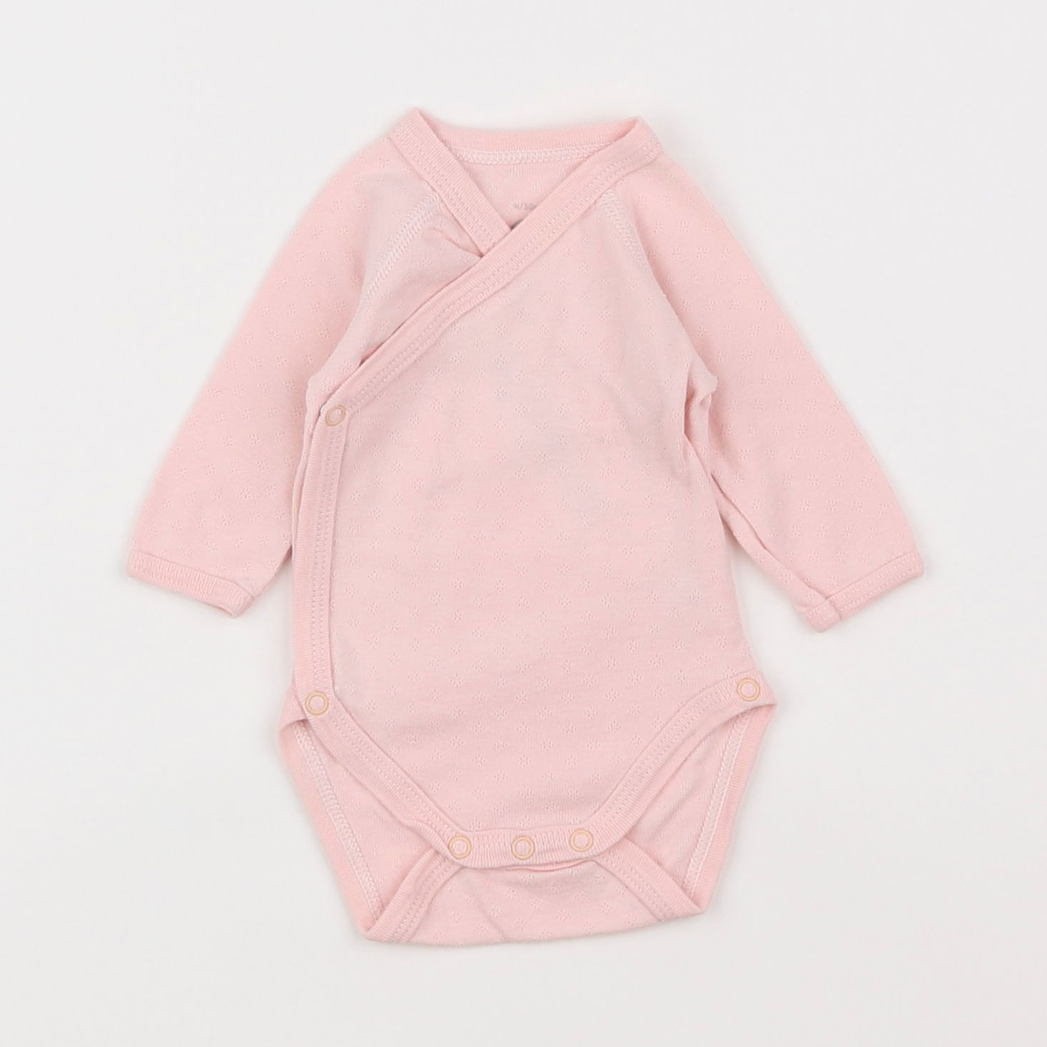 Petit Bateau - body rose - 0 mois