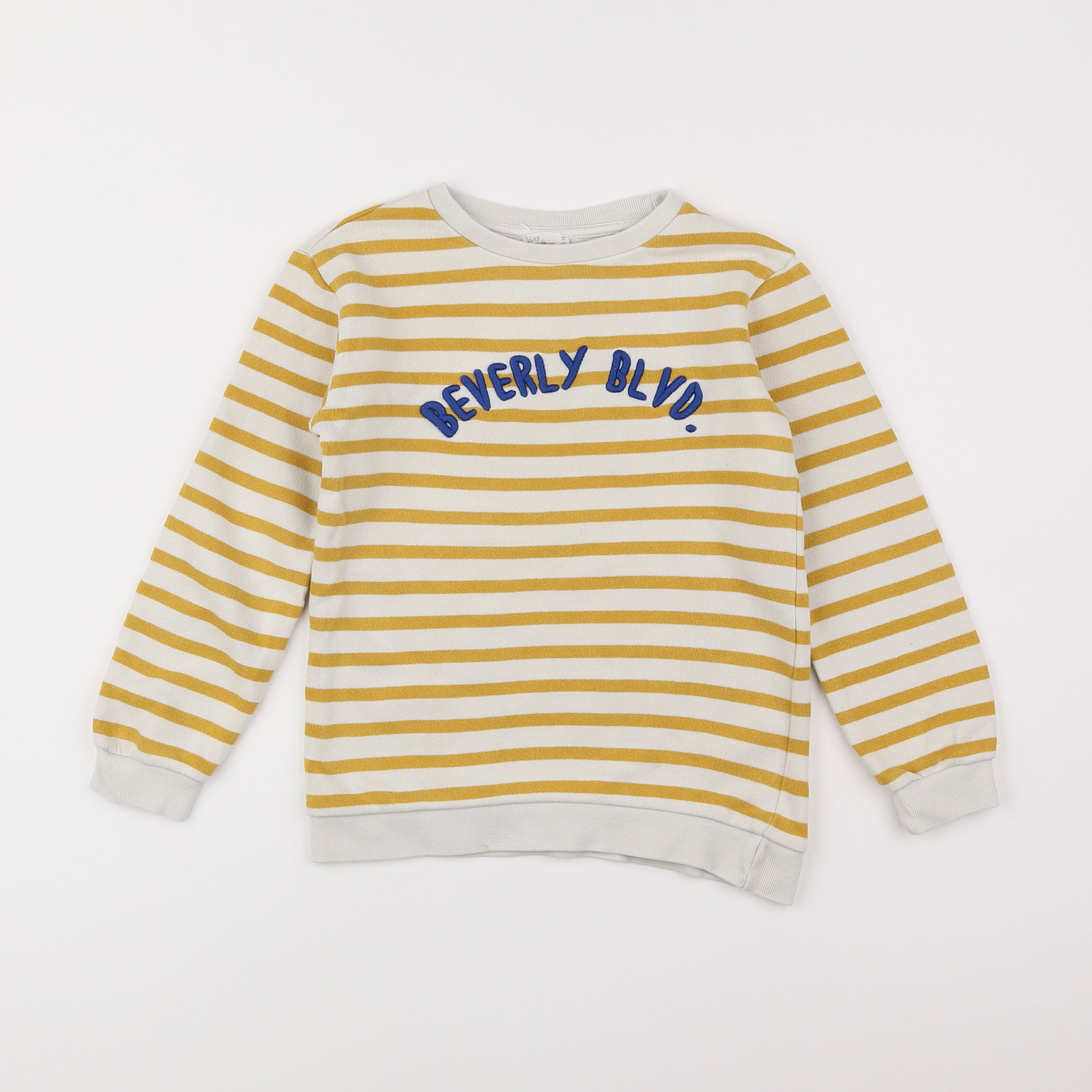 Little Cigogne - sweat jaune - 8 ans