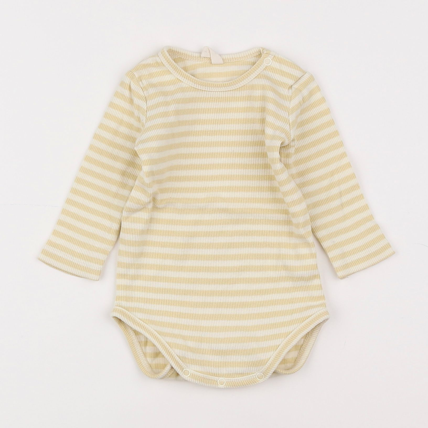 Quincy Mae - body beige, jaune - 0/3 mois