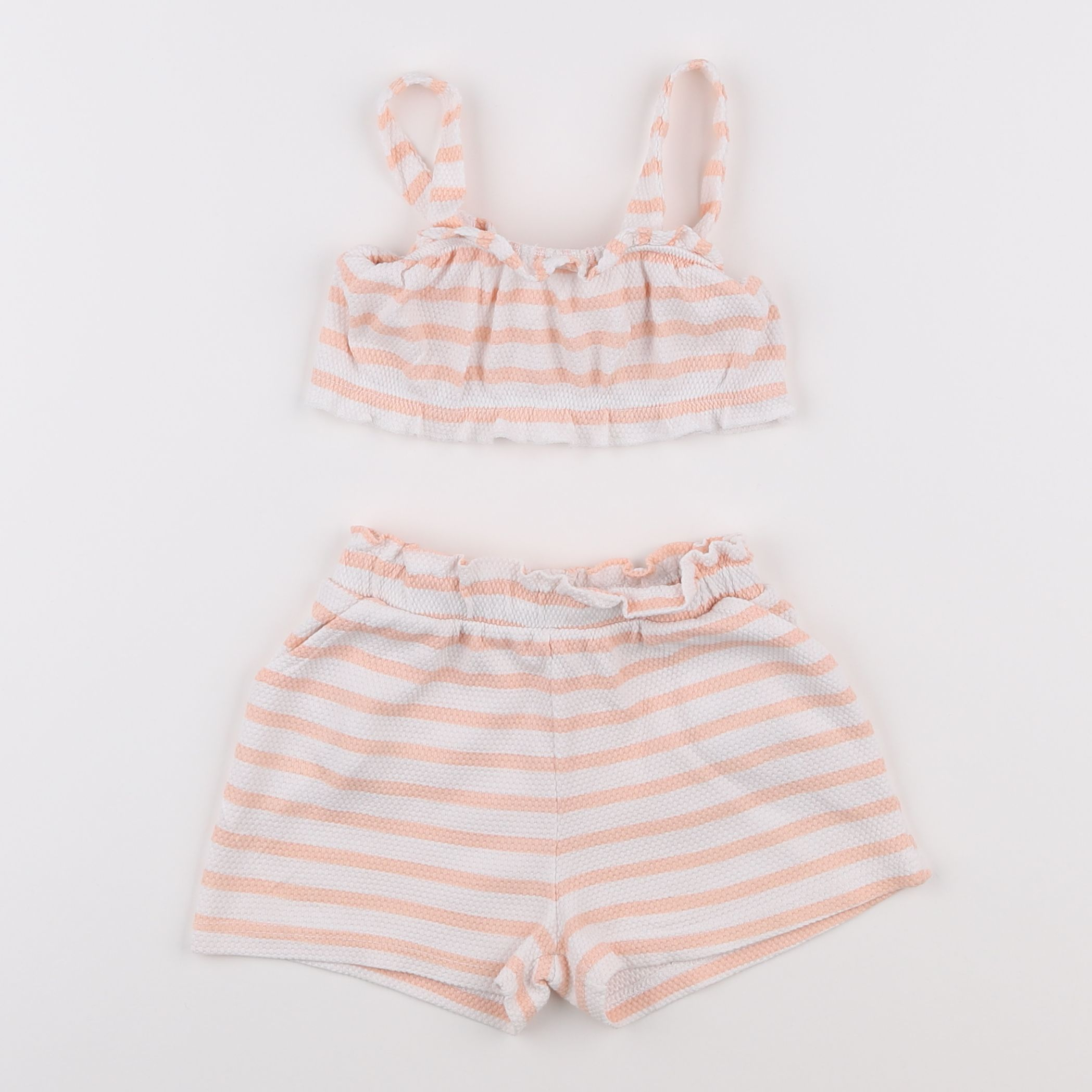 Vertbaudet - maillot de bain blanc, rose - 3 ans