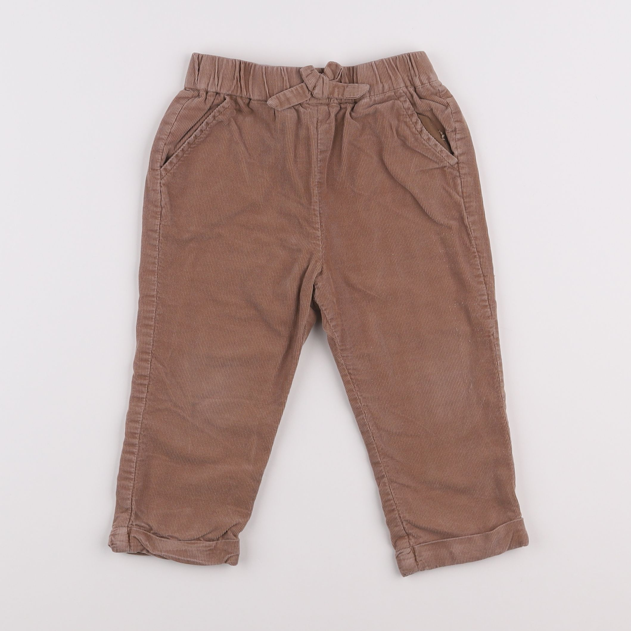 Vertbaudet - pantalon marron - 2 ans