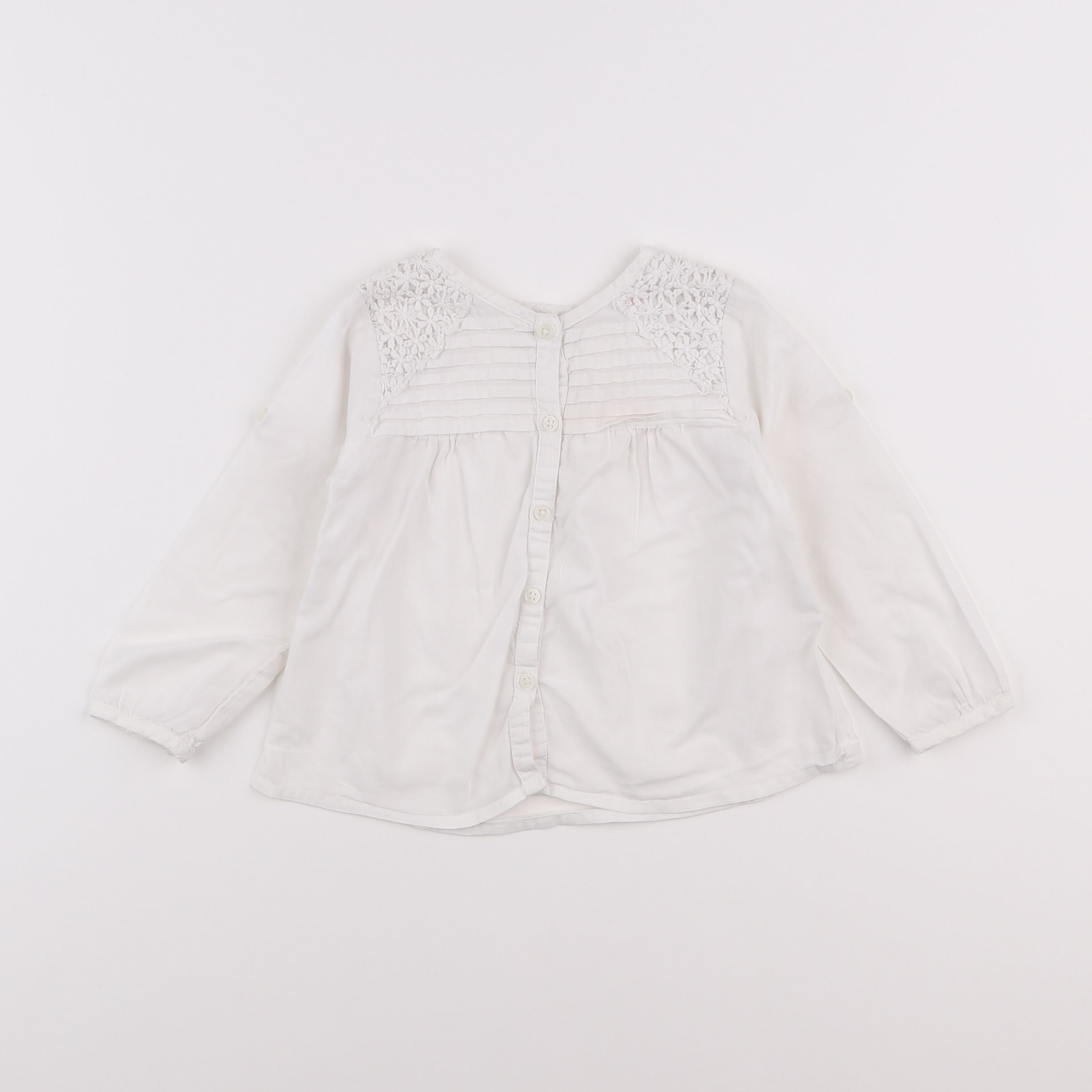 Zara - blouse blanc - 12/18 mois