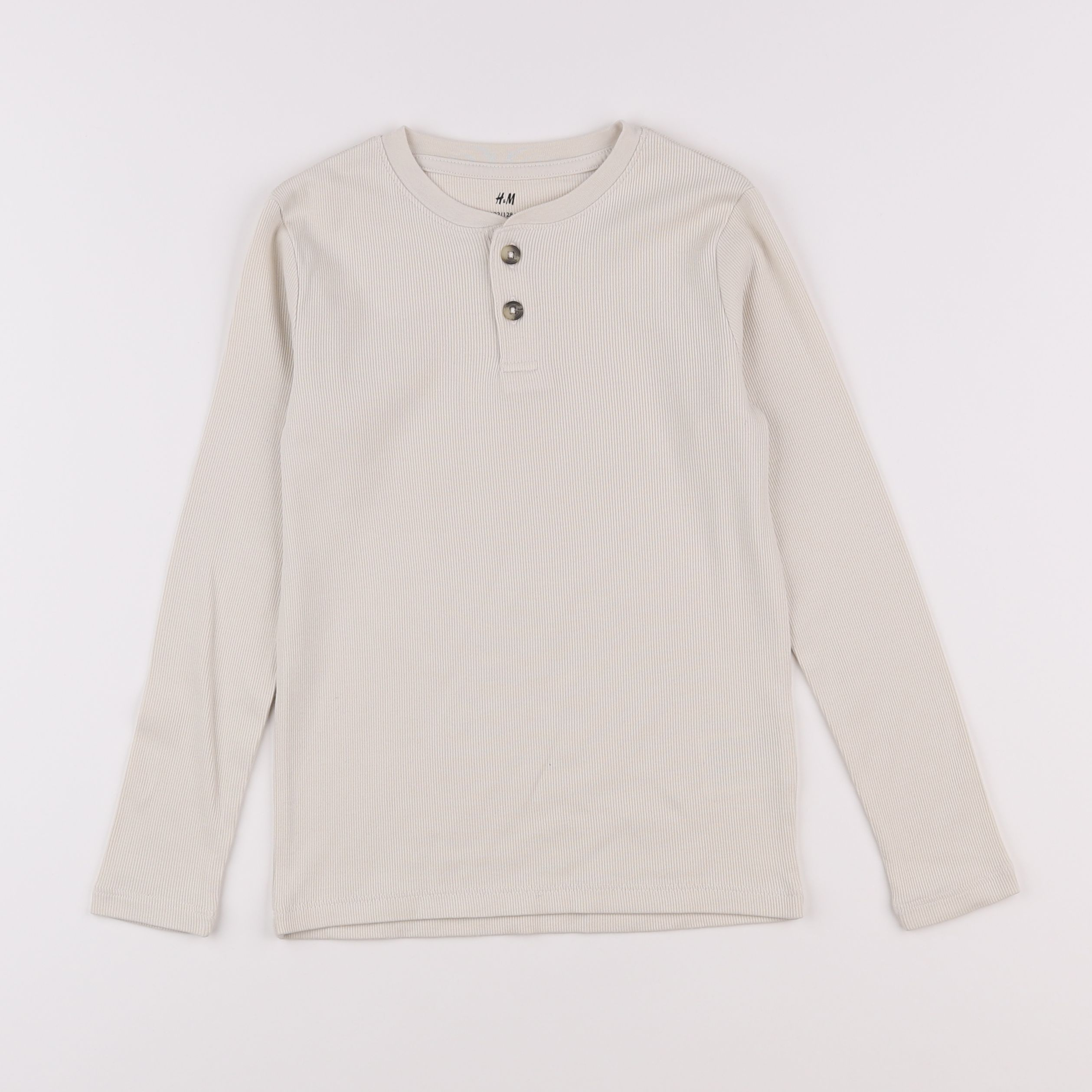 H&M - tee-shirt beige - 6/8 ans