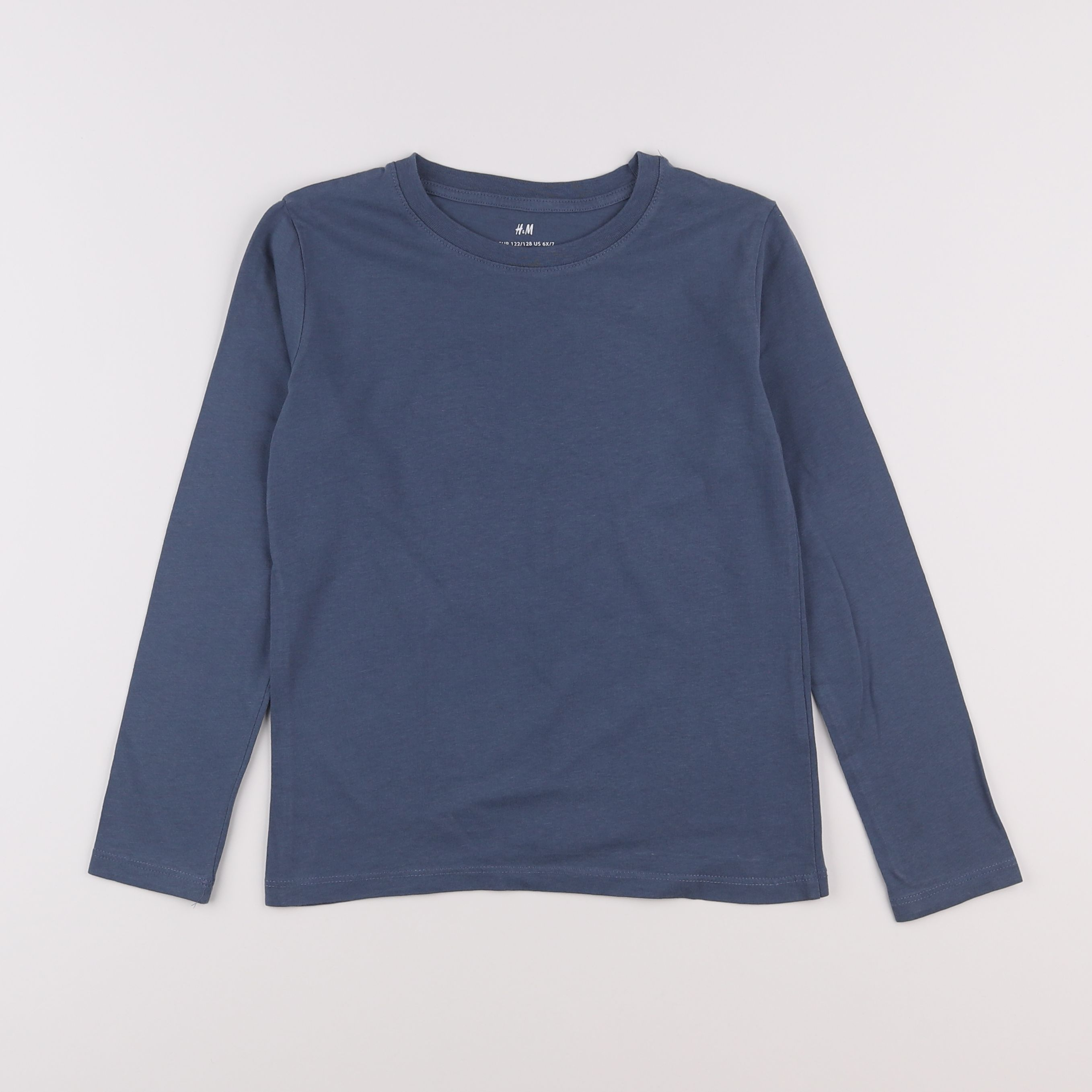 H&M - tee-shirt bleu - 6/8 ans