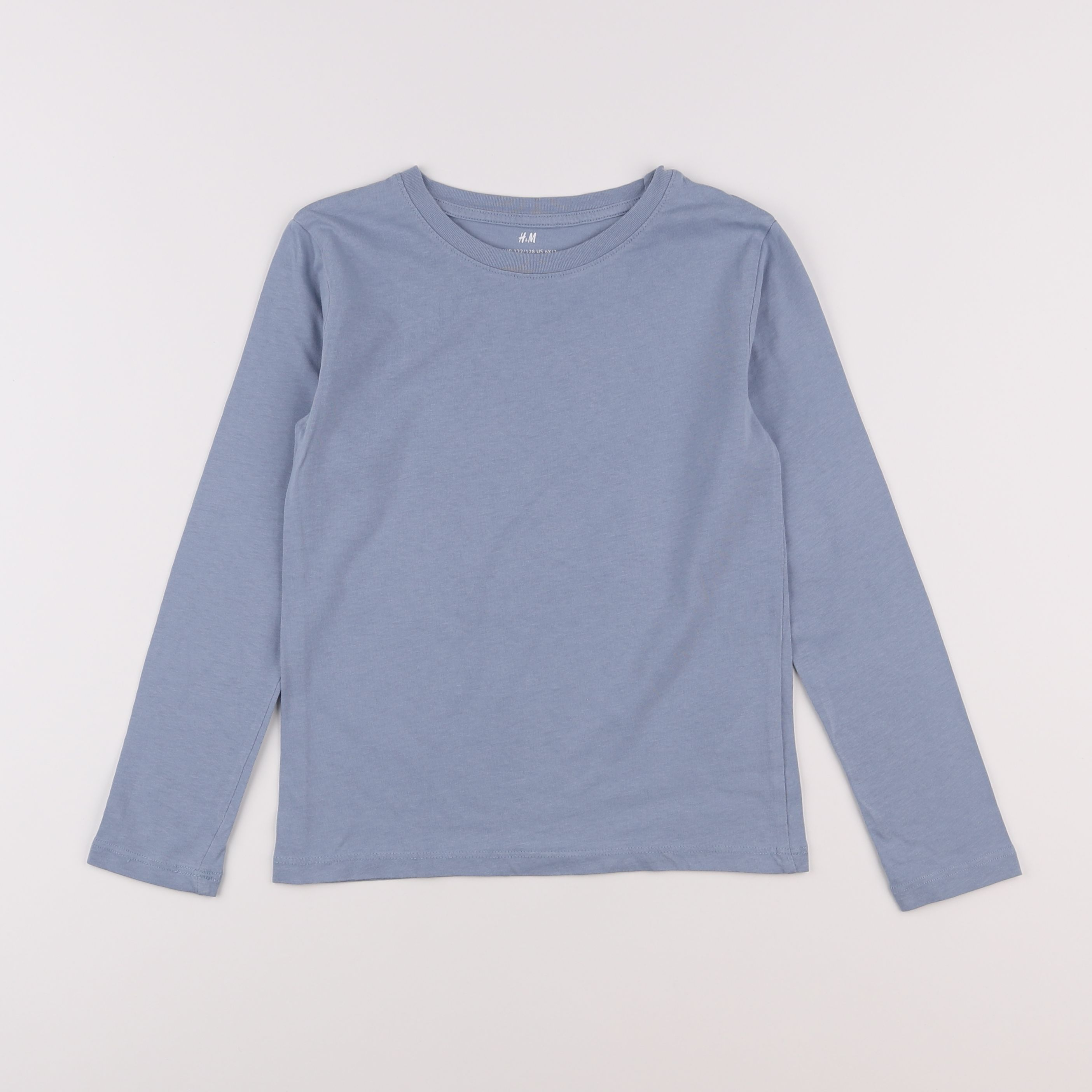 H&M - tee-shirt bleu - 6/8 ans