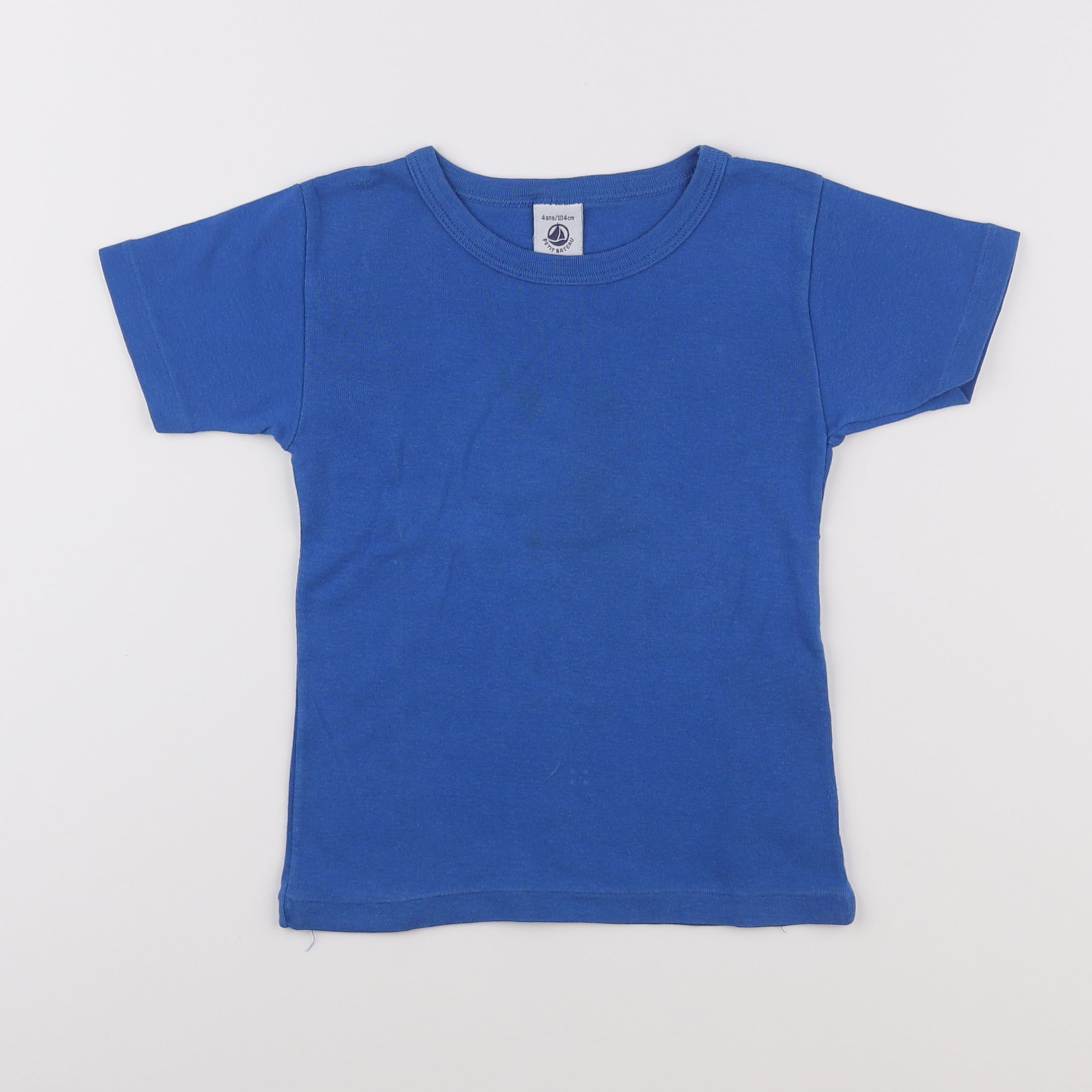 Petit Bateau - maillot de corps bleu - 4 ans