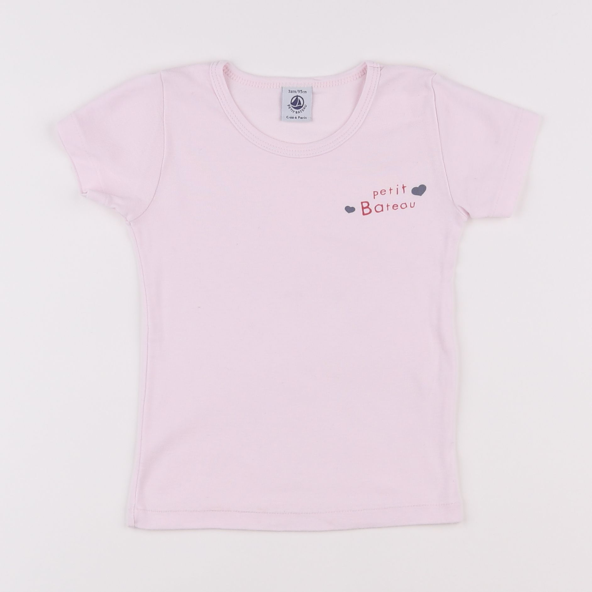 Petit Bateau - maillot de corps rose - 3 ans