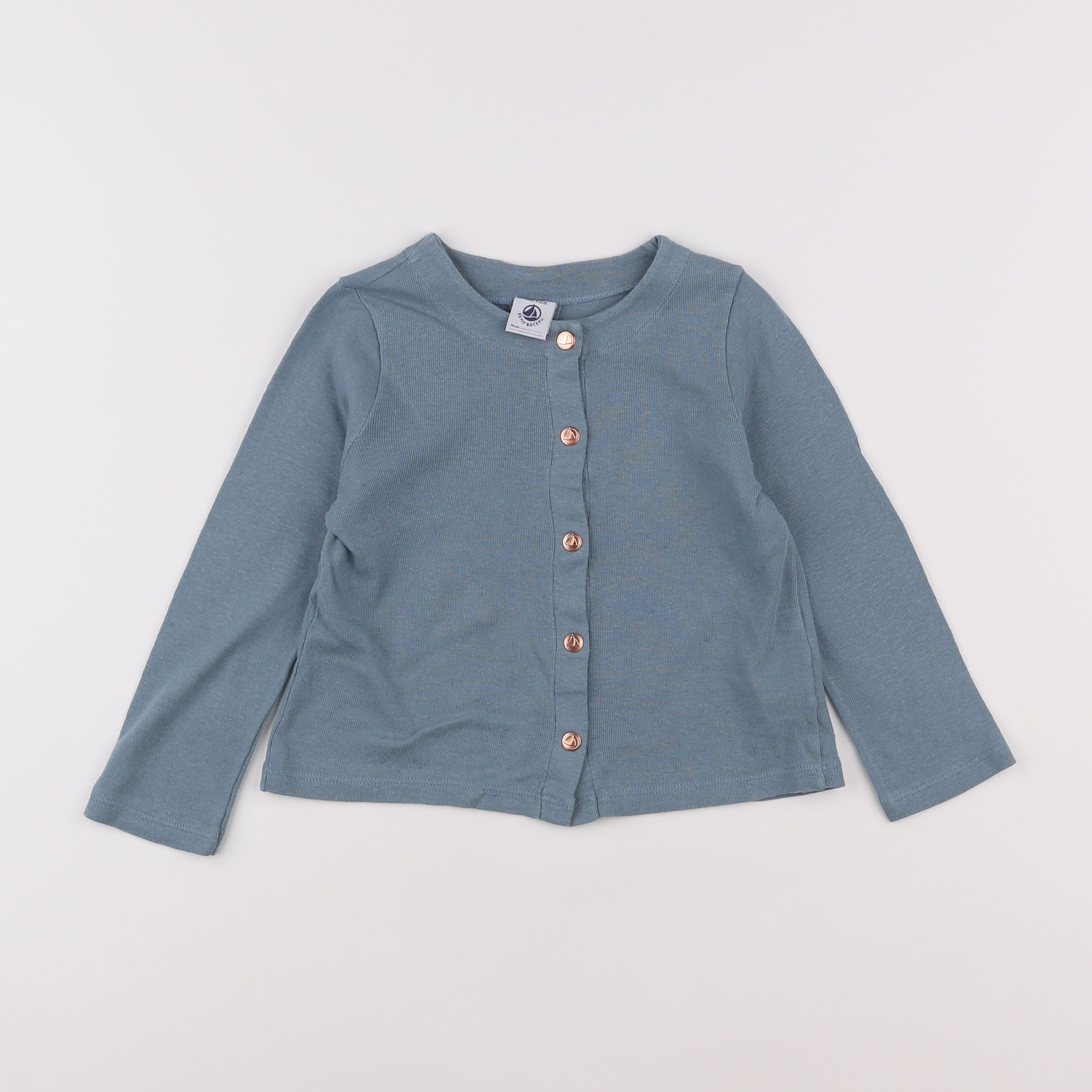 Petit Bateau - tee-shirt bleu - 3 ans