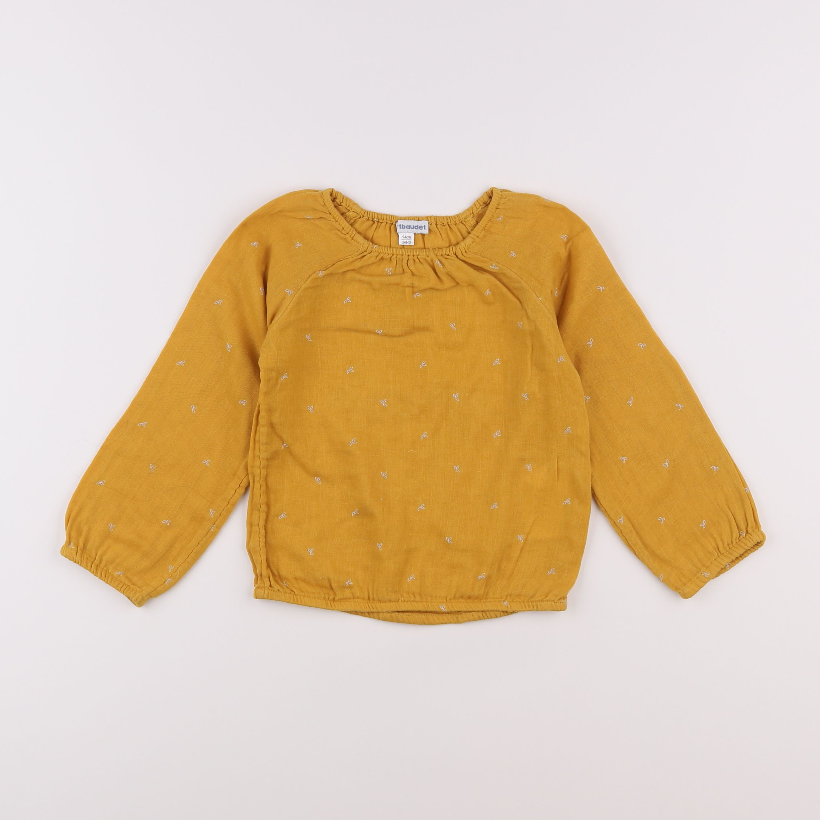 Vertbaudet - blouse jaune - 3 ans