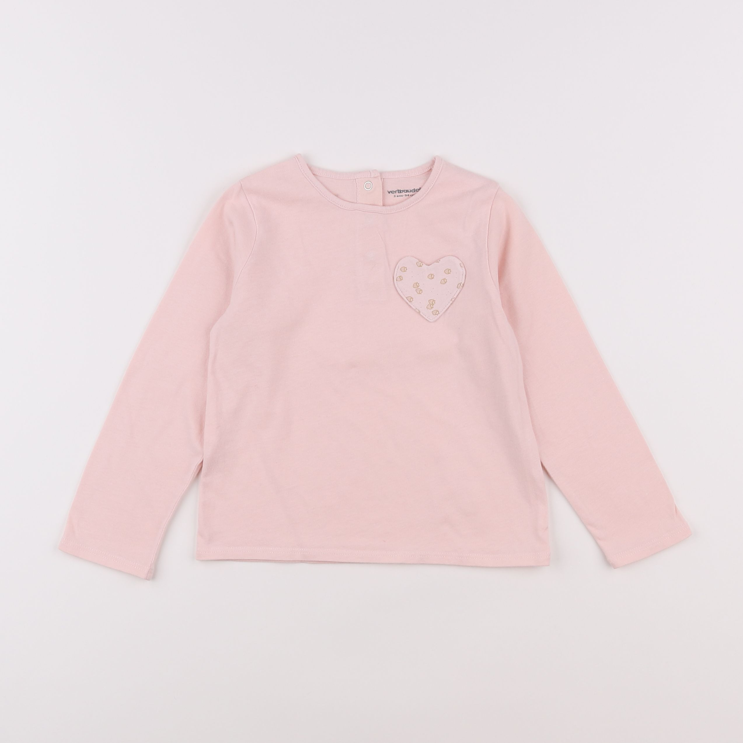 Vertbaudet - tee-shirt rose - 3 ans