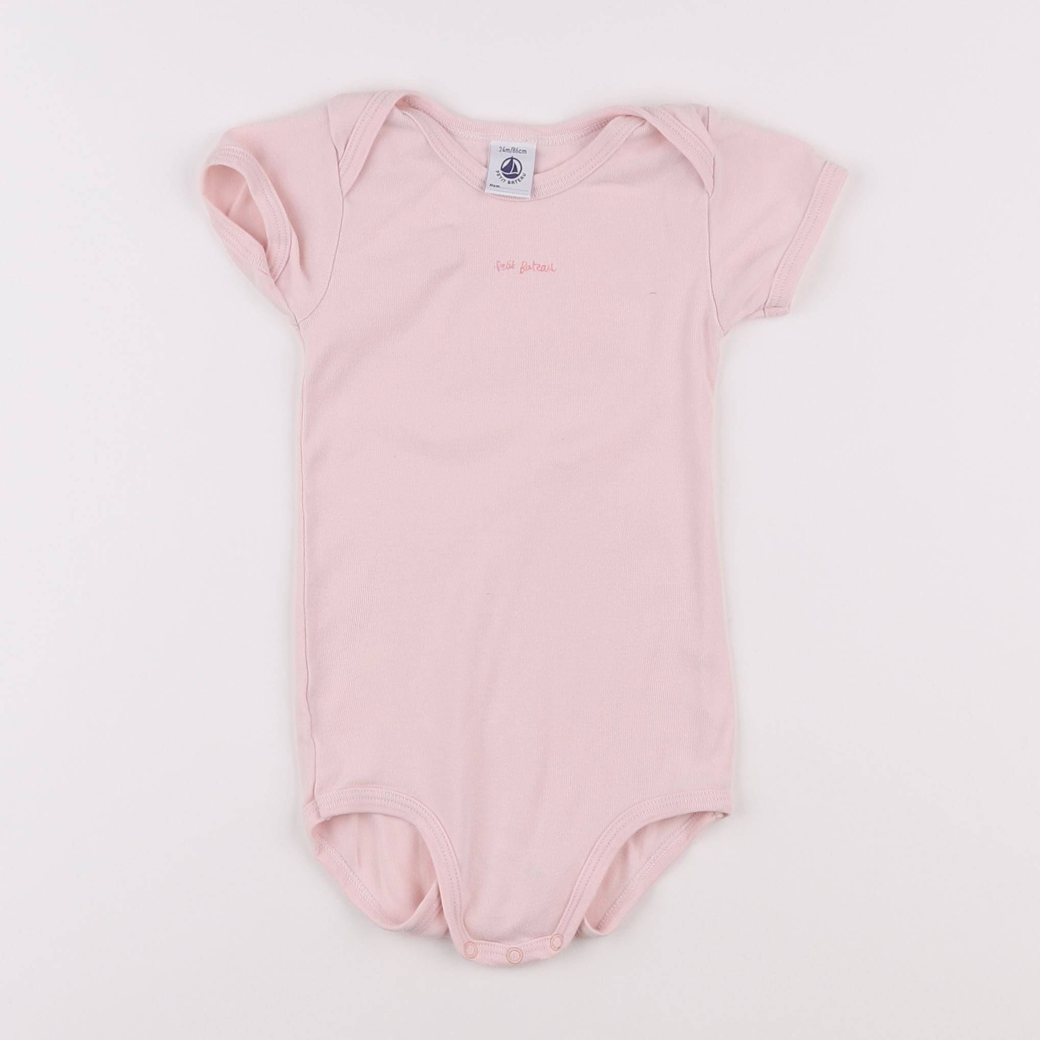 Petit Bateau - body rose - 2 ans