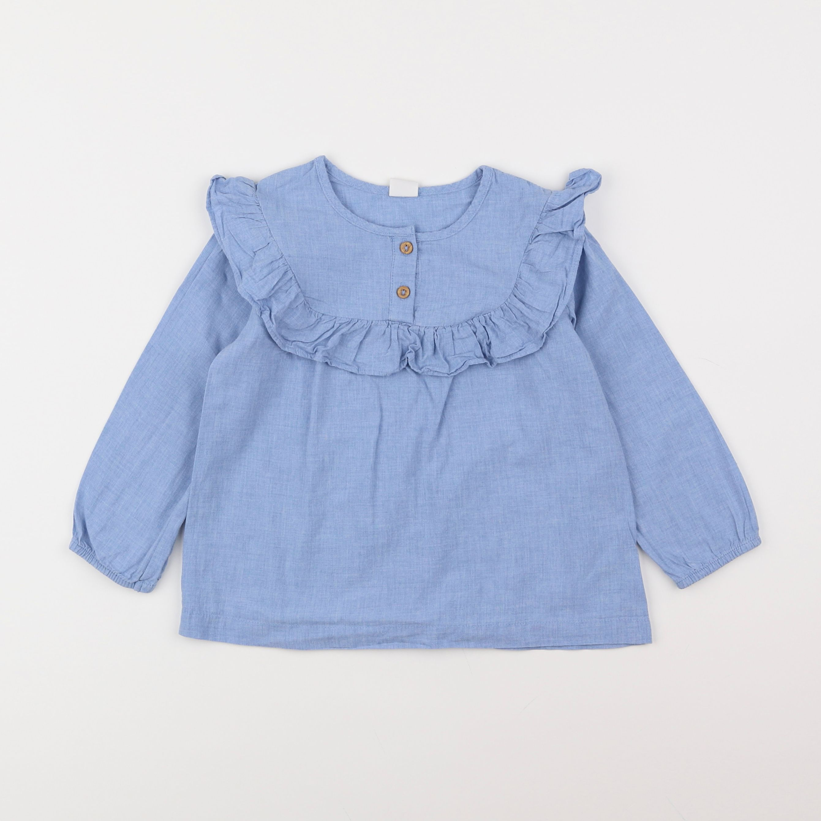 H&M - blouse bleu - 18 mois à 2 ans