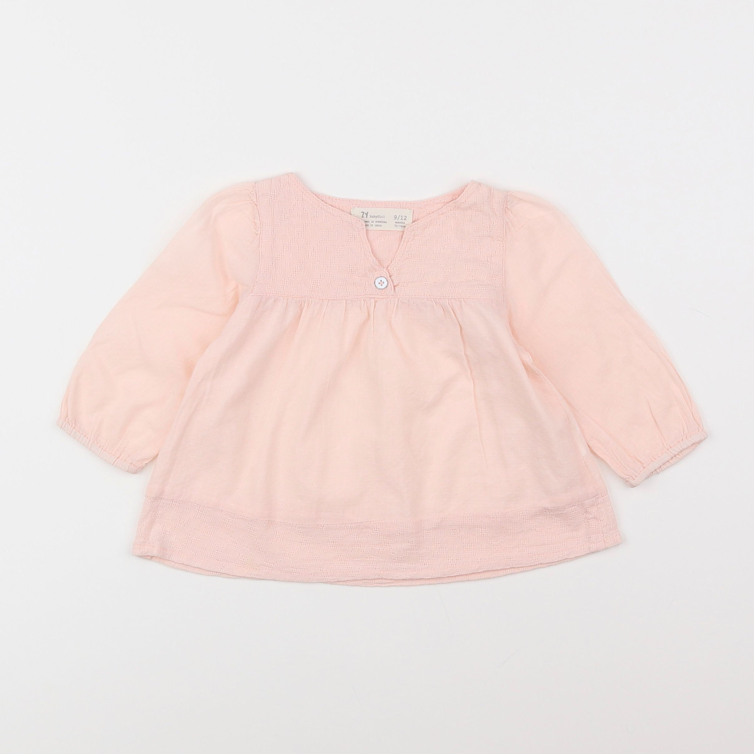 Zippy - blouse rose - 9/12 mois