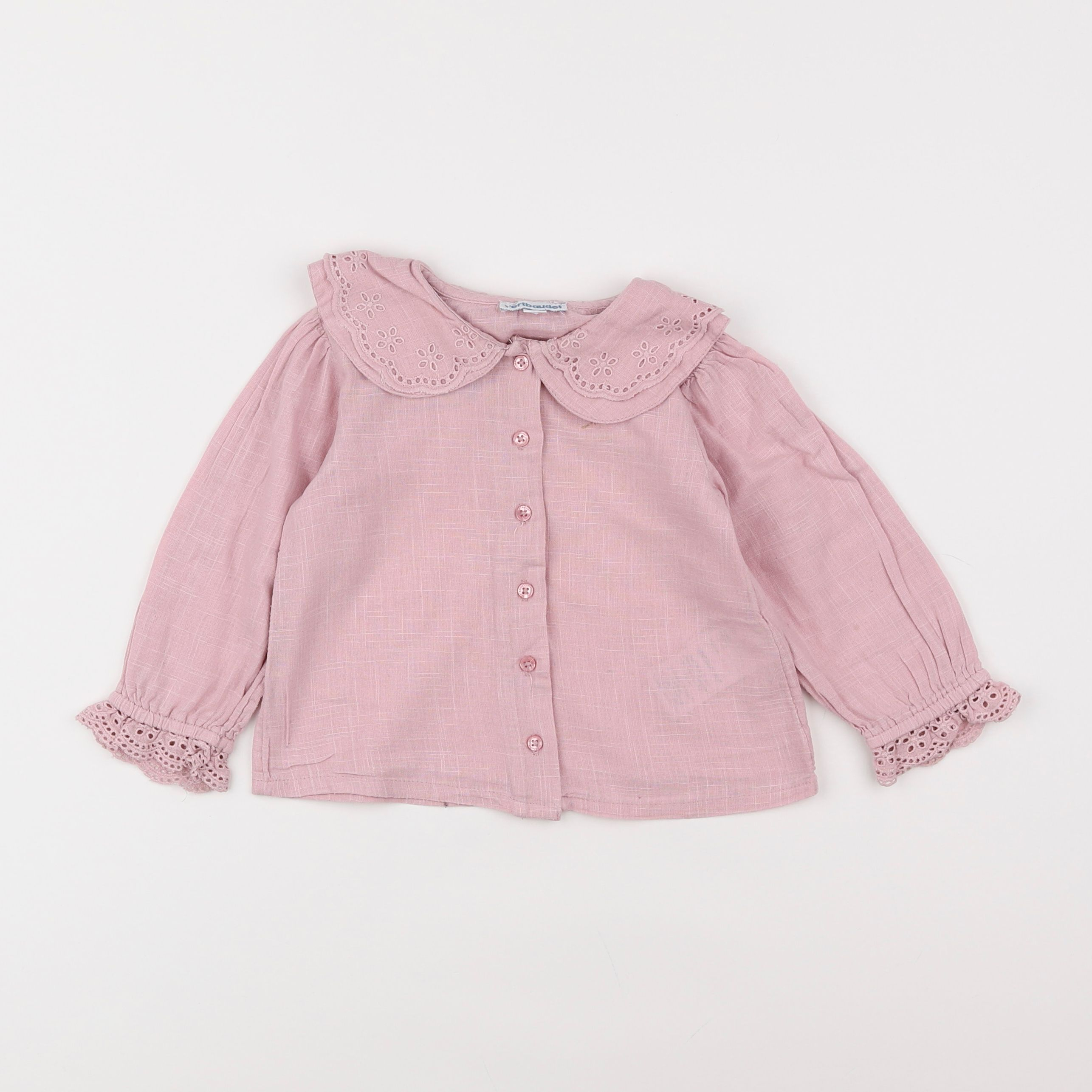 Vertbaudet - blouse rose - 18 mois