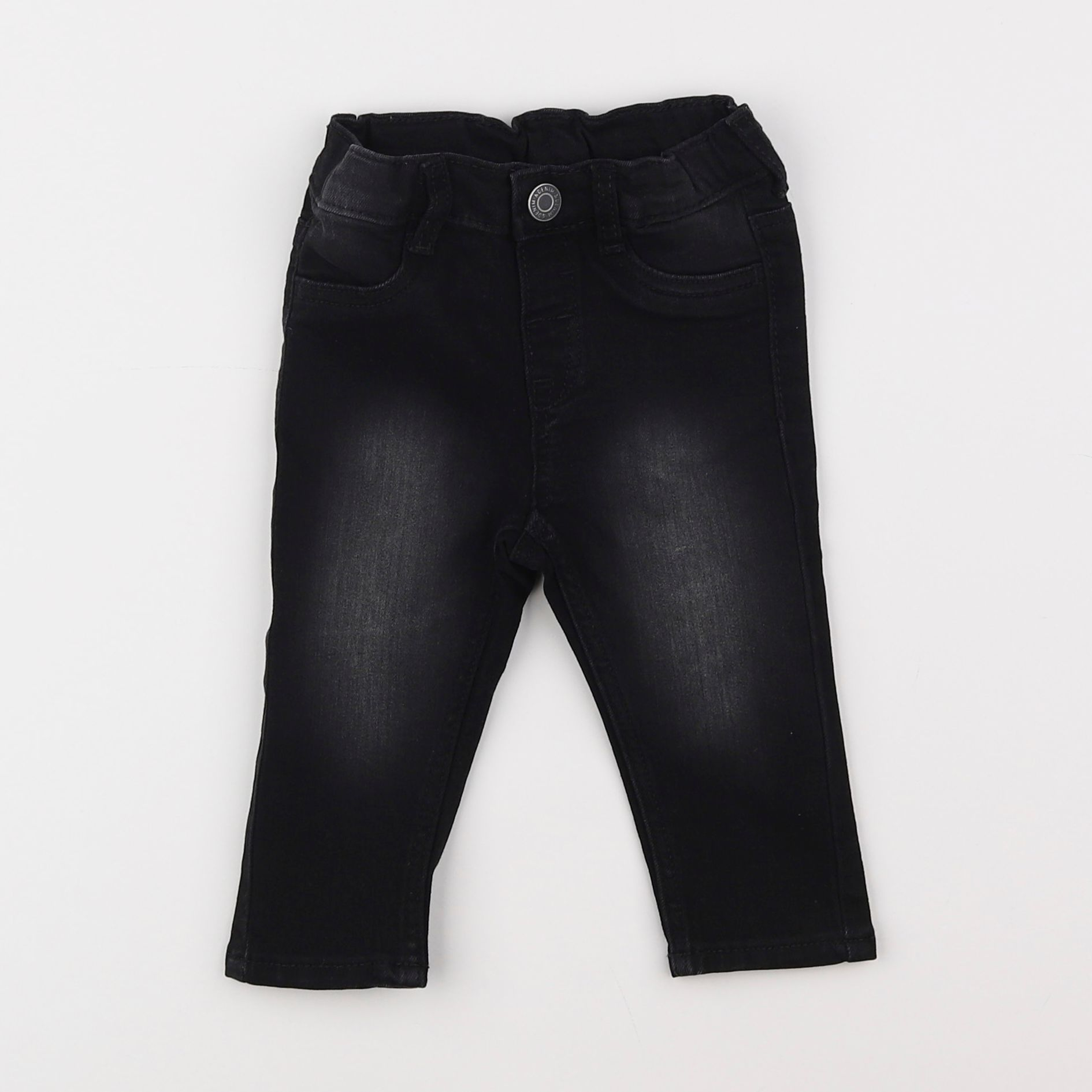 H&M - jean noir - 3/6 mois