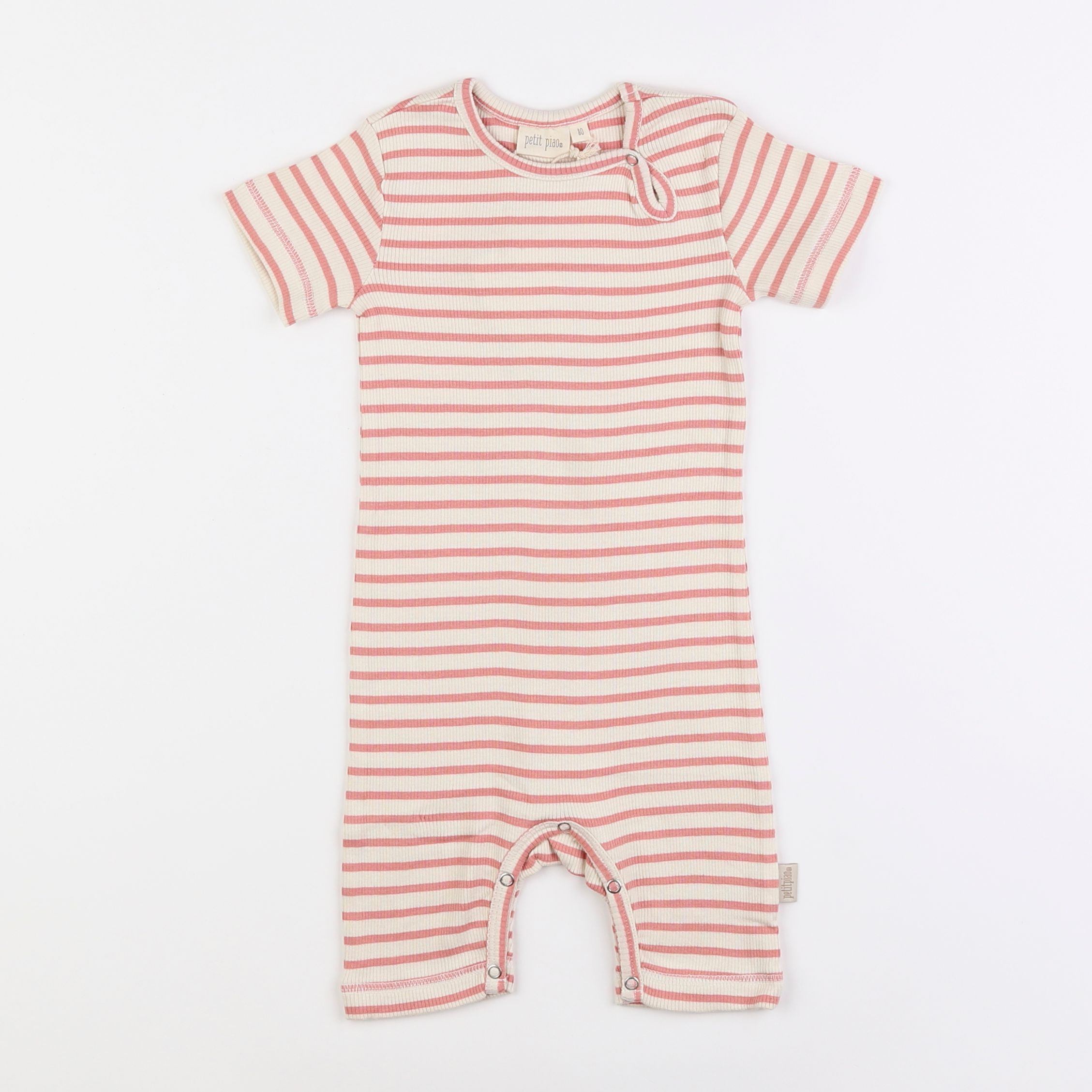 Petit Piao - pyjama coton rose - 12 mois