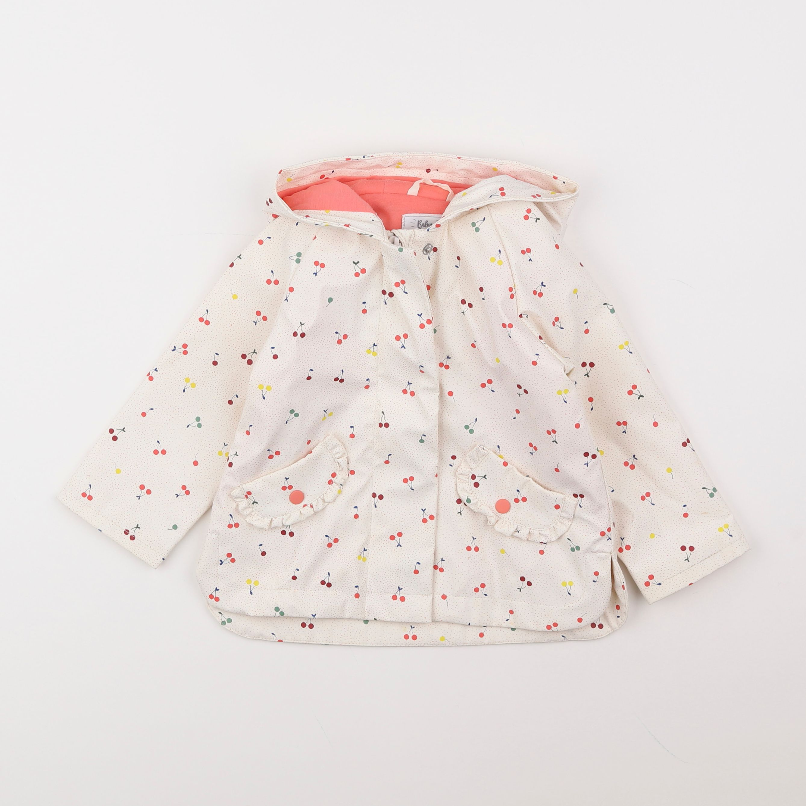 Vertbaudet - imperméable blanc - 2 ans