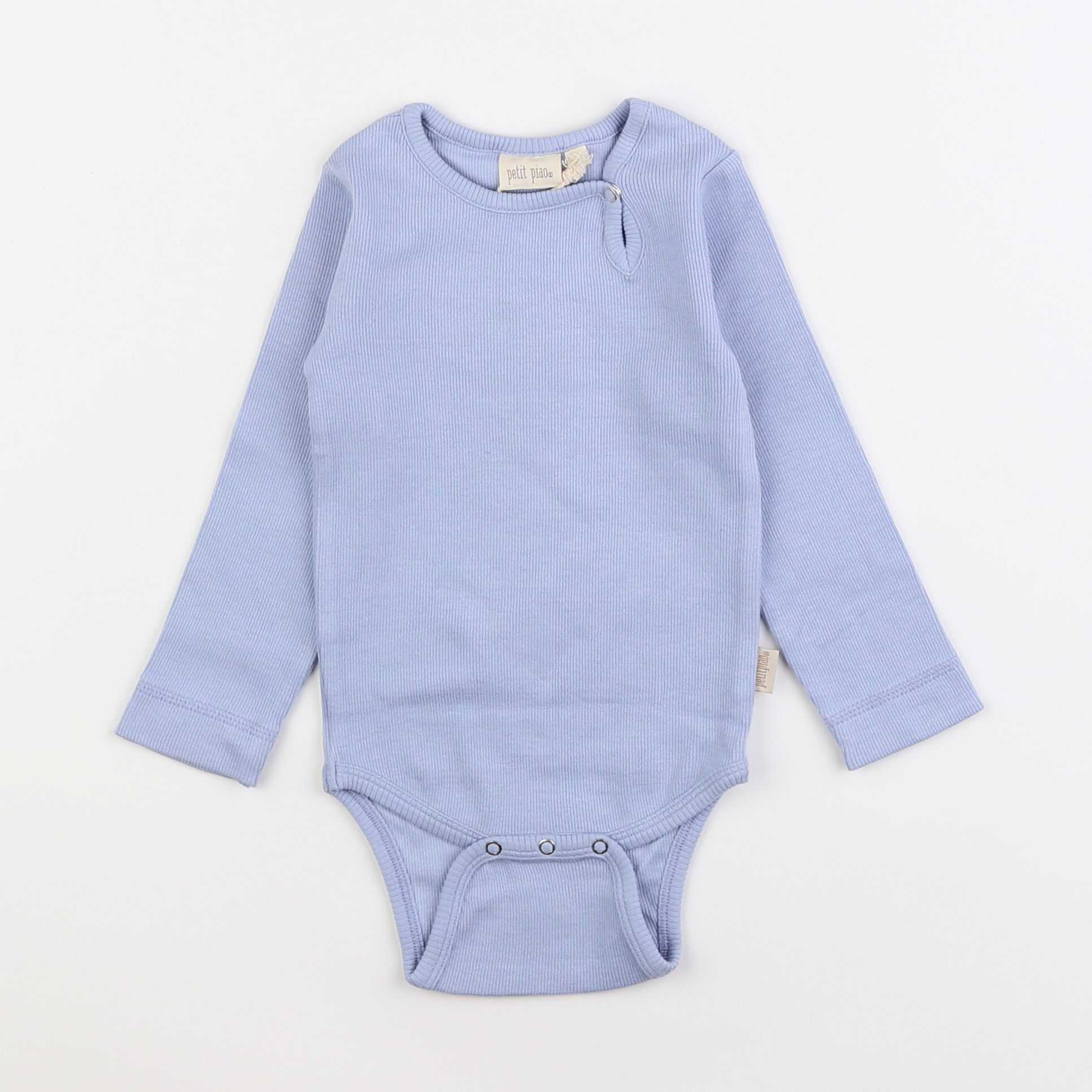 Petit Piao - body bleu - 12 mois