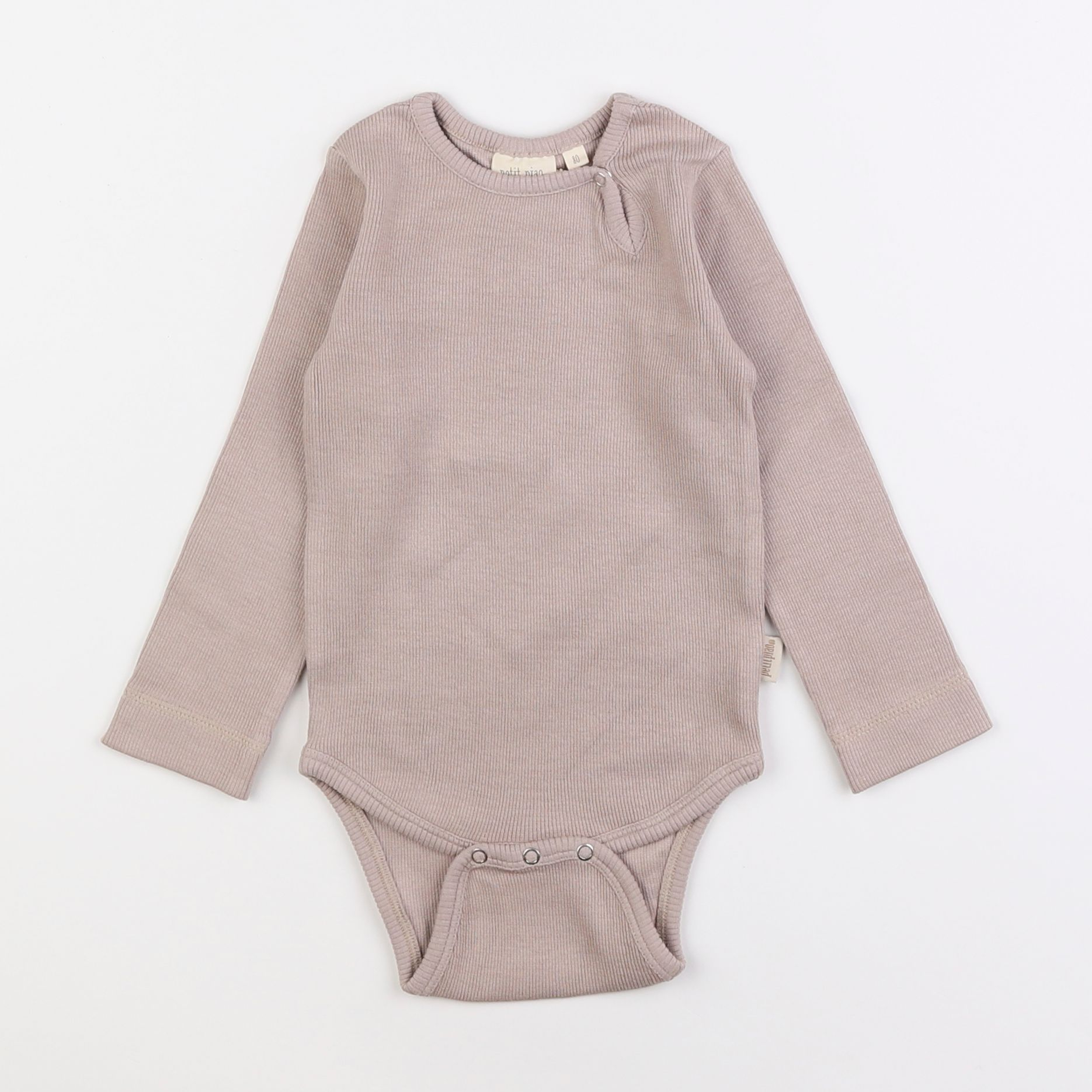 Petit Piao - body taupe - 12 mois