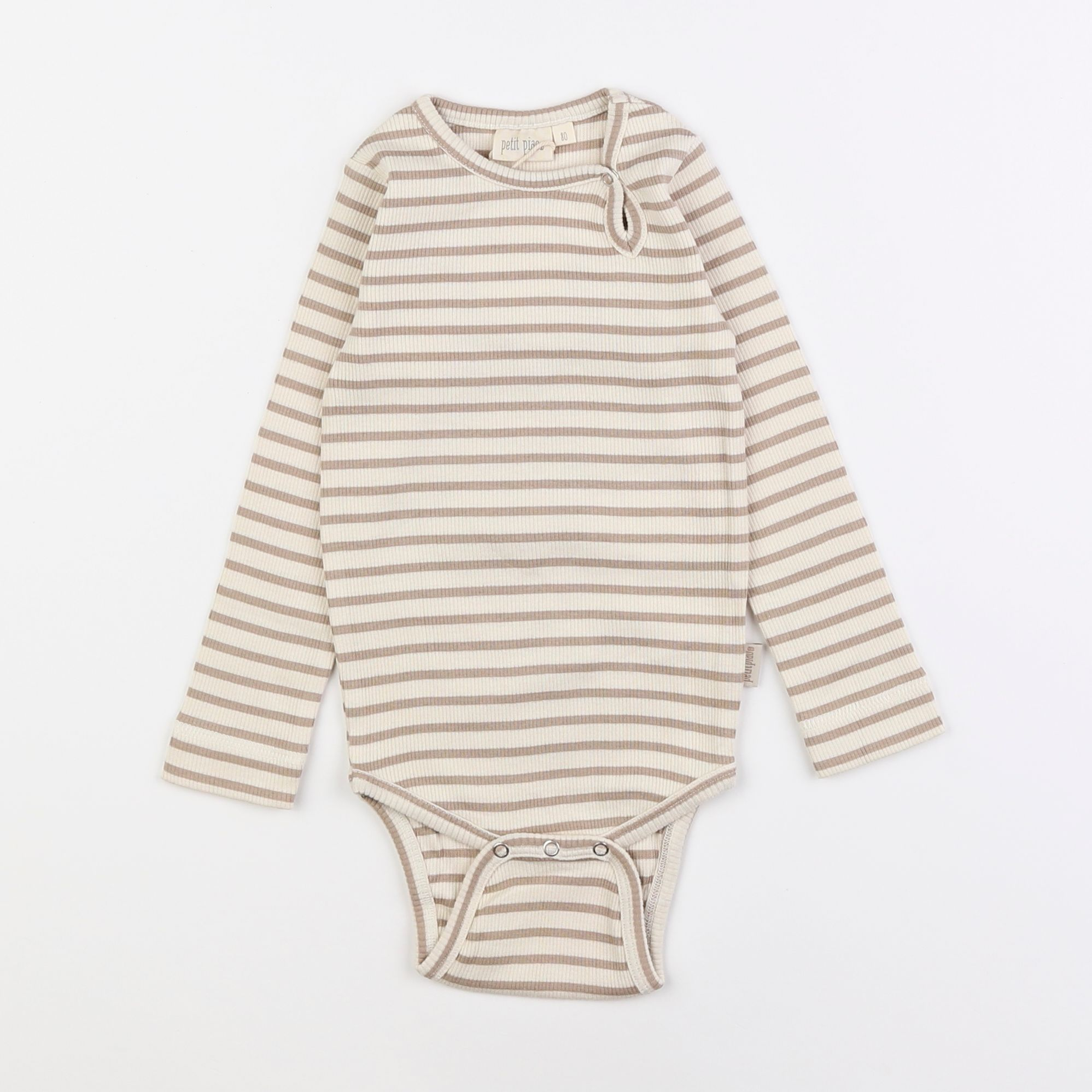 Petit Piao - body taupe - 12 mois