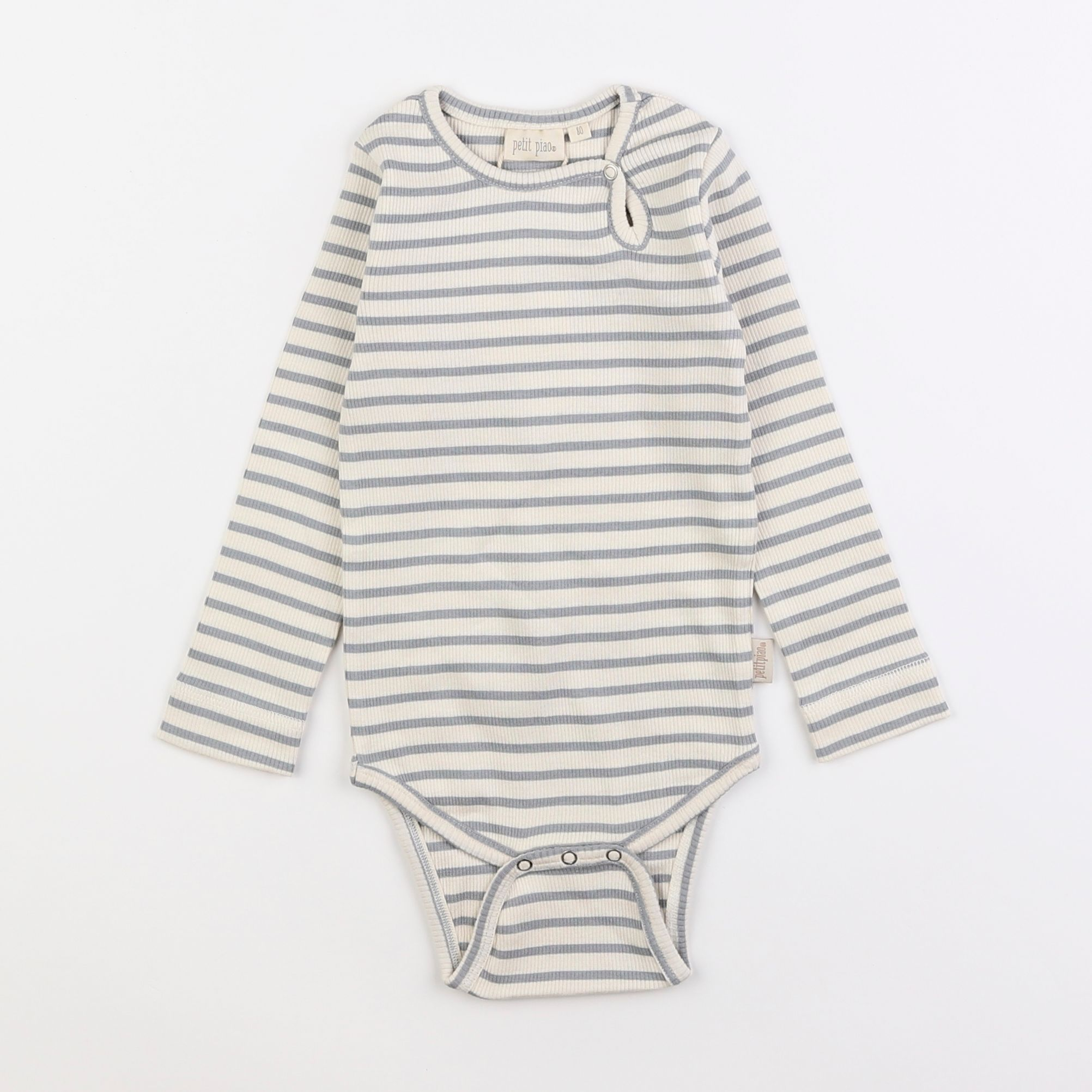 Petit Piao - body bleu - 12 mois