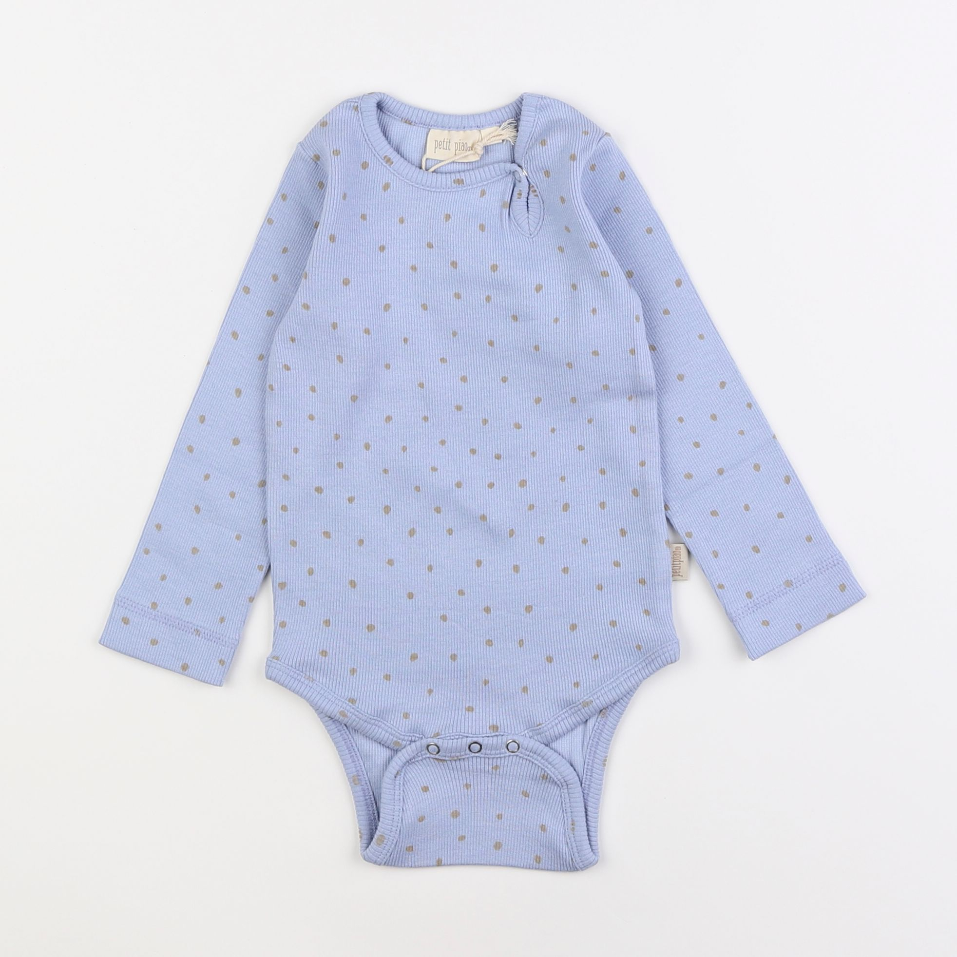 Petit Piao - body bleu - 12 mois