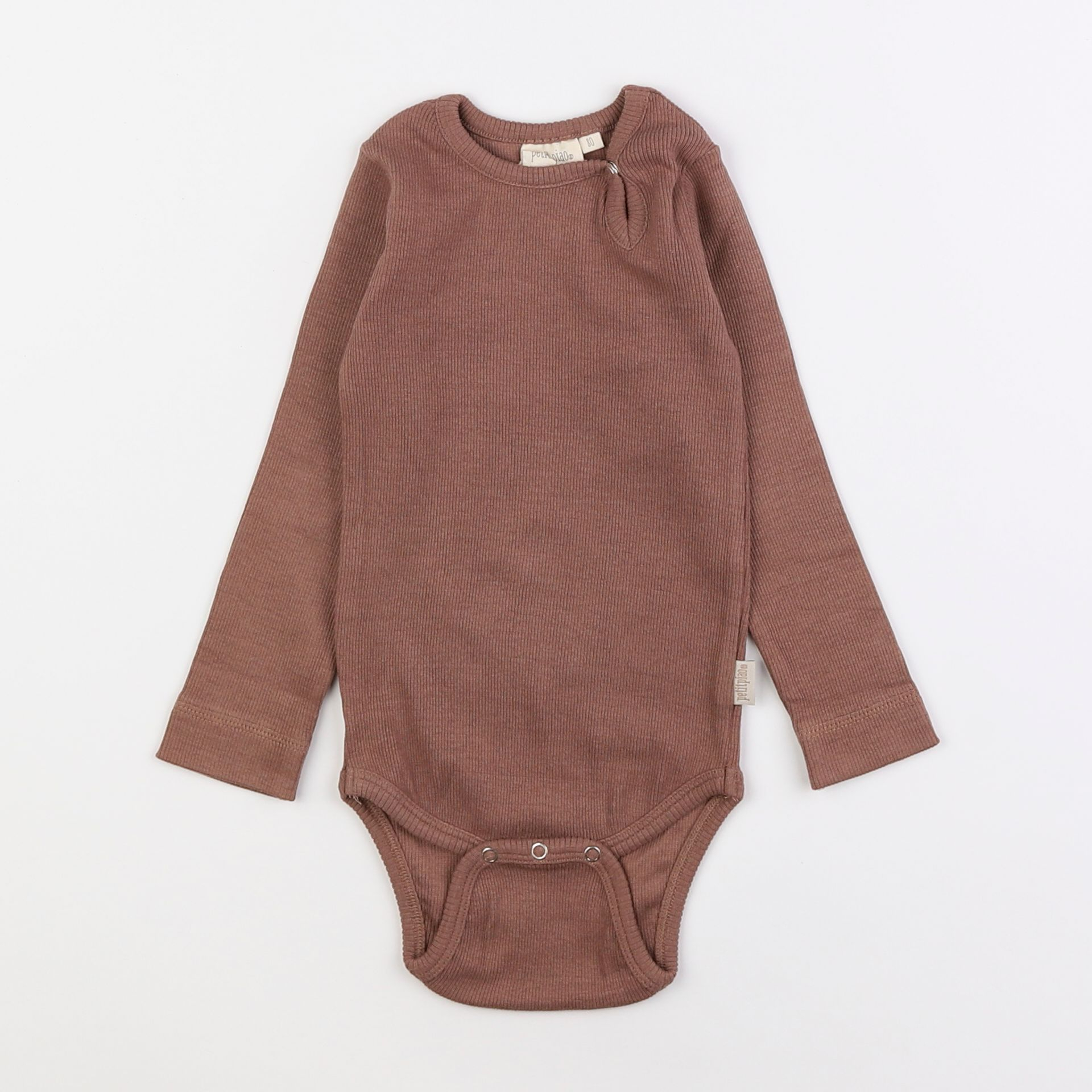 Petit Piao - body marron - 12 mois