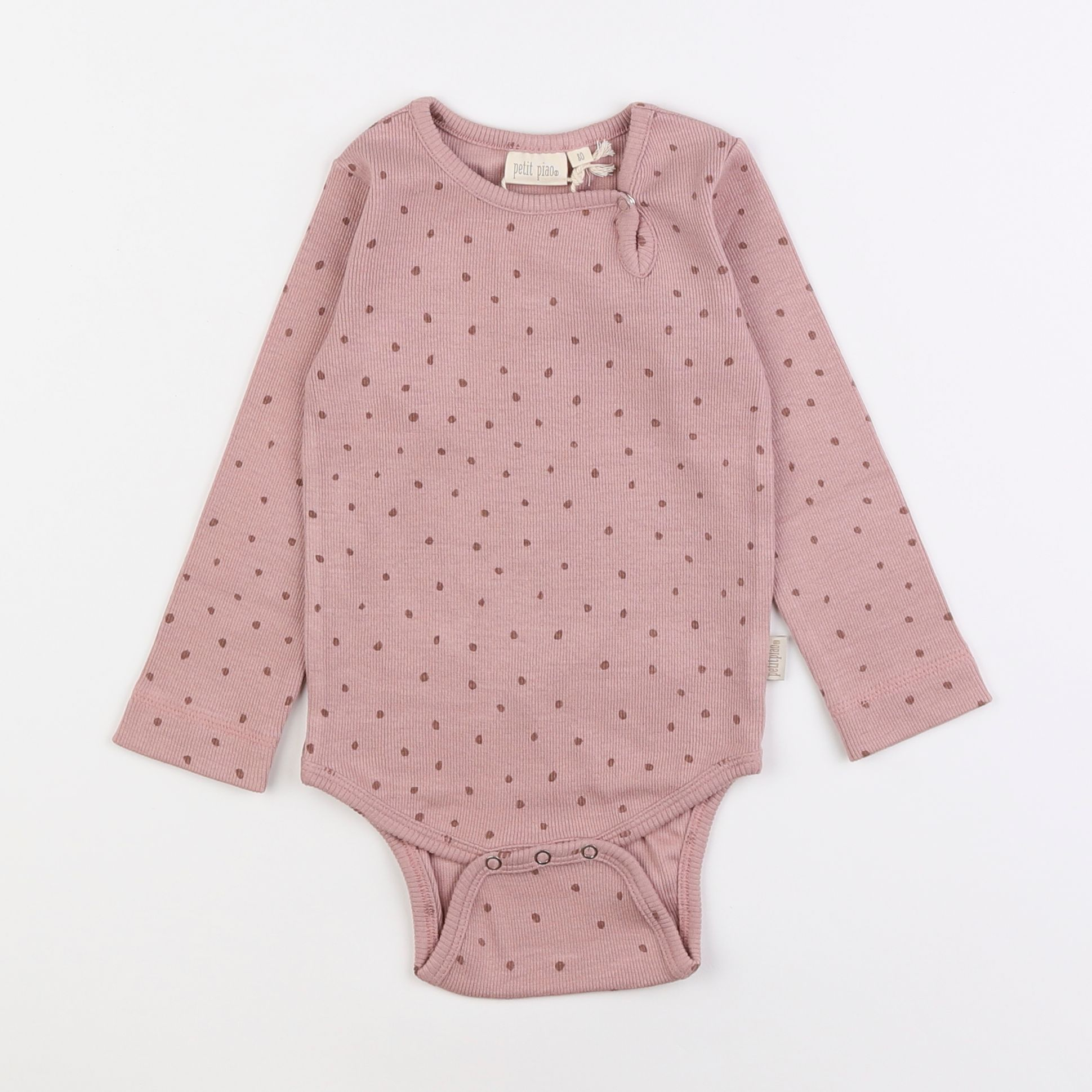 Petit Piao - body rose - 12 mois