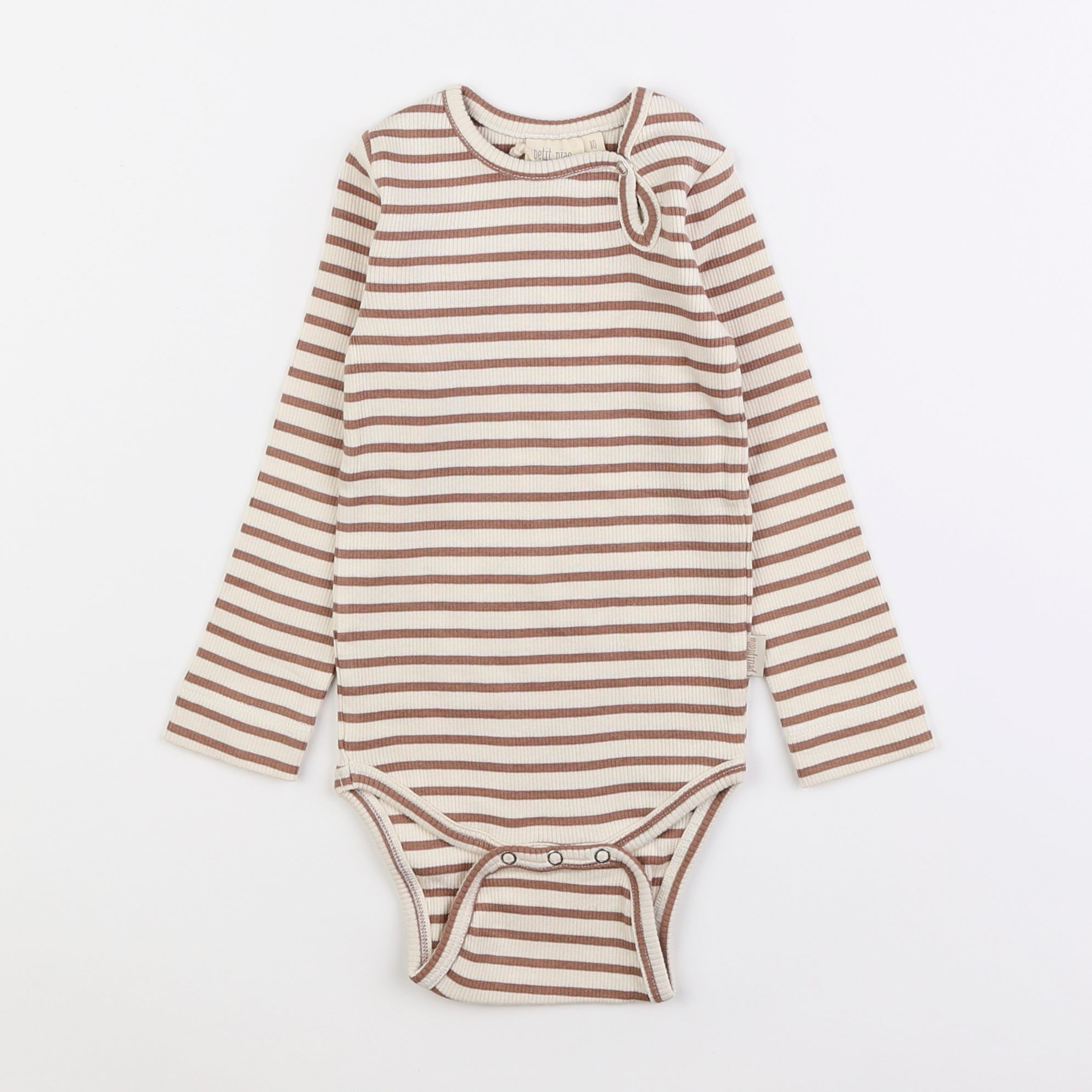 Petit Piao - body marron - 12 mois