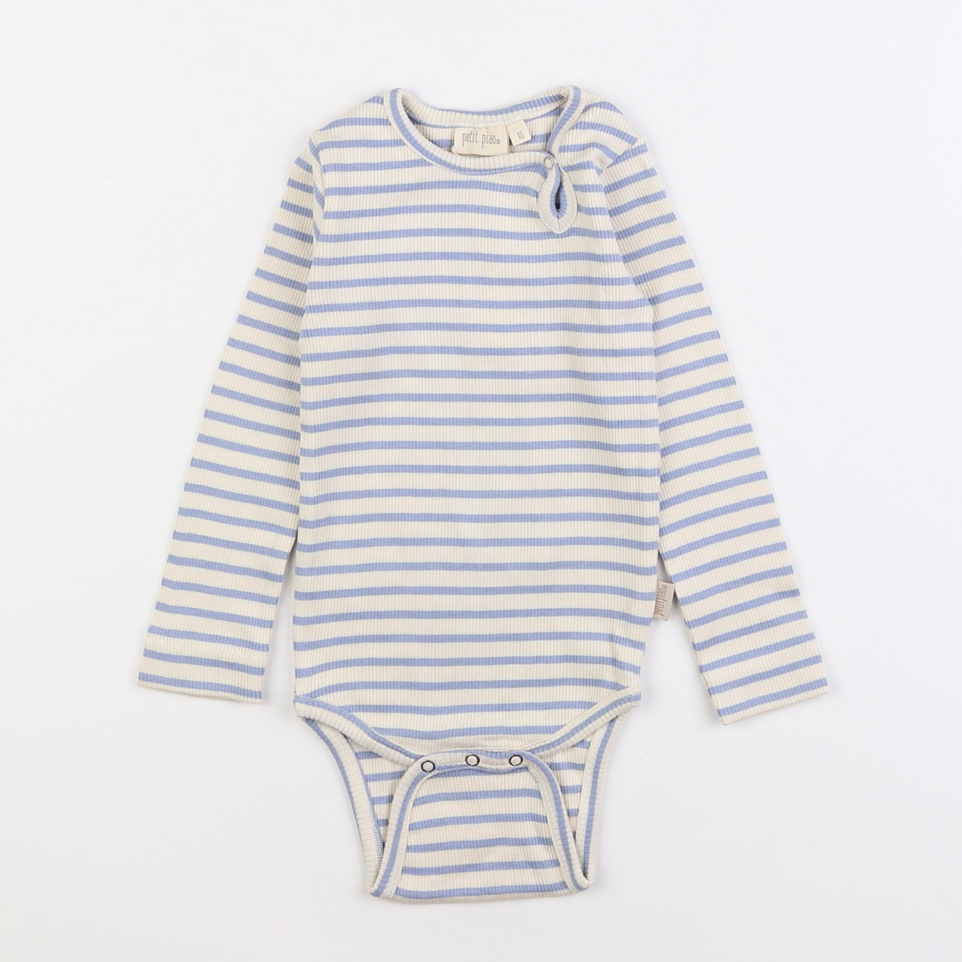 Petit Piao - body bleu - 12 mois