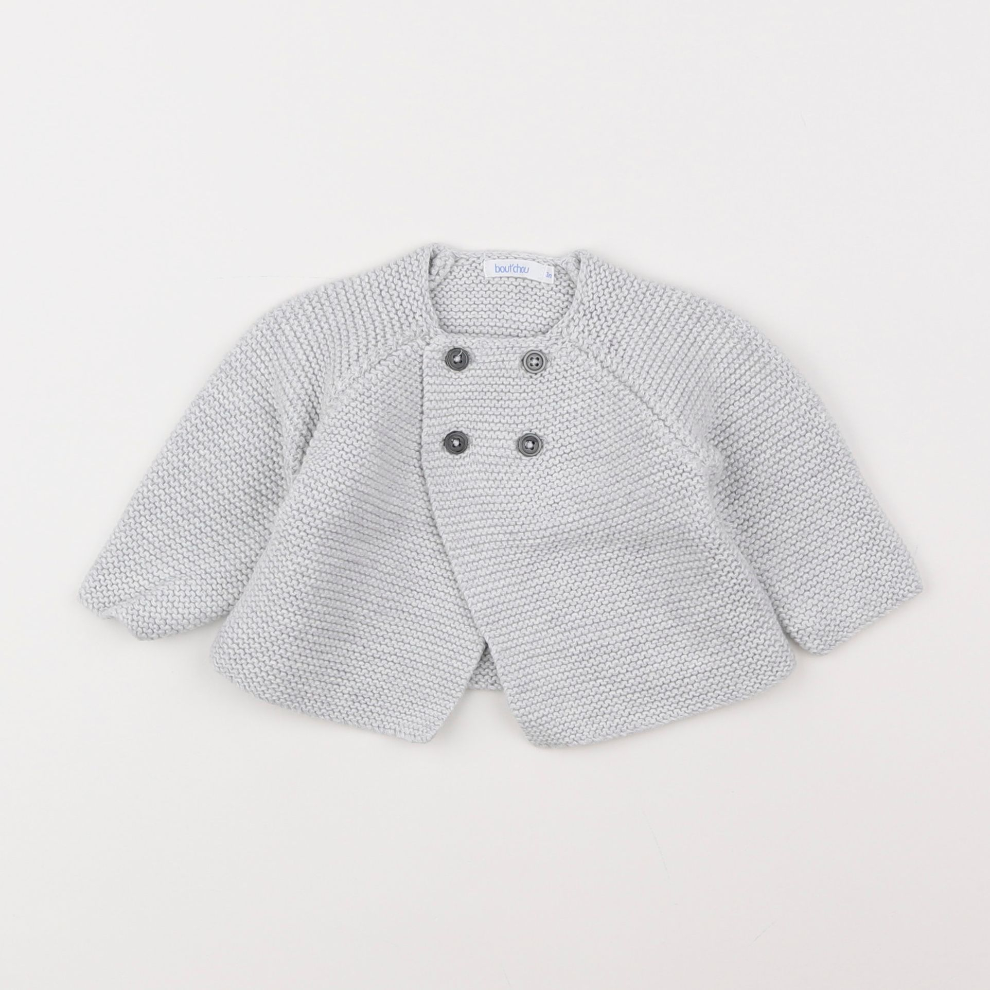 Boutchou - gilet gris - 3 mois