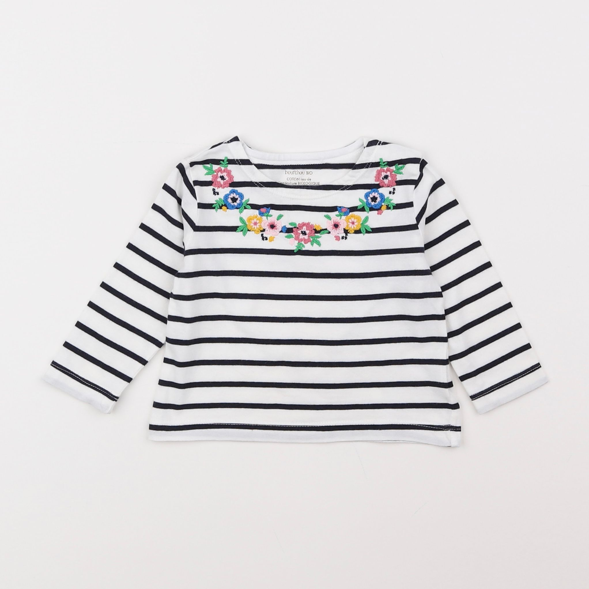 Boutchou - tee-shirt bleu - 6 mois