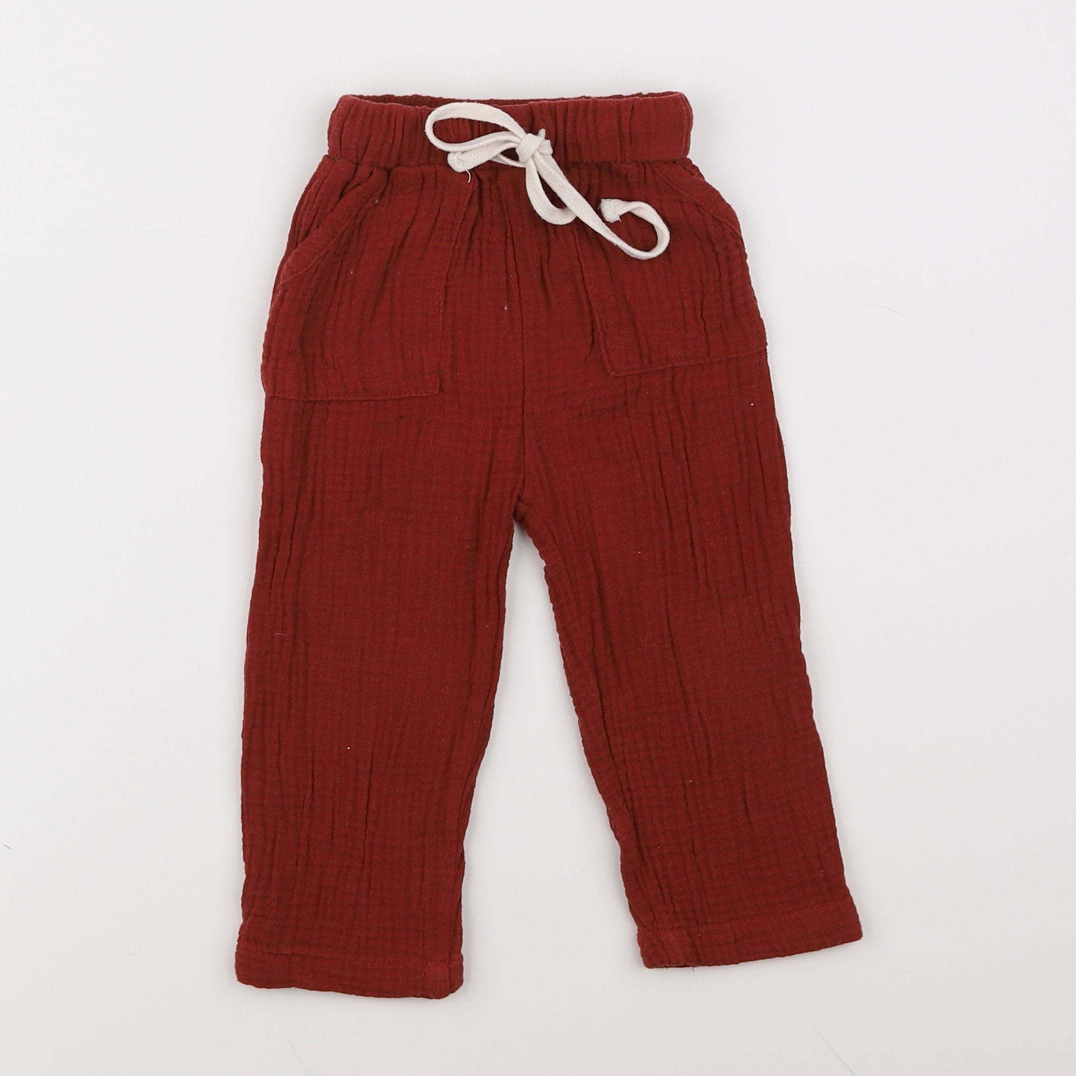 Gamin gamine - pantalon rouge - 12/18 mois