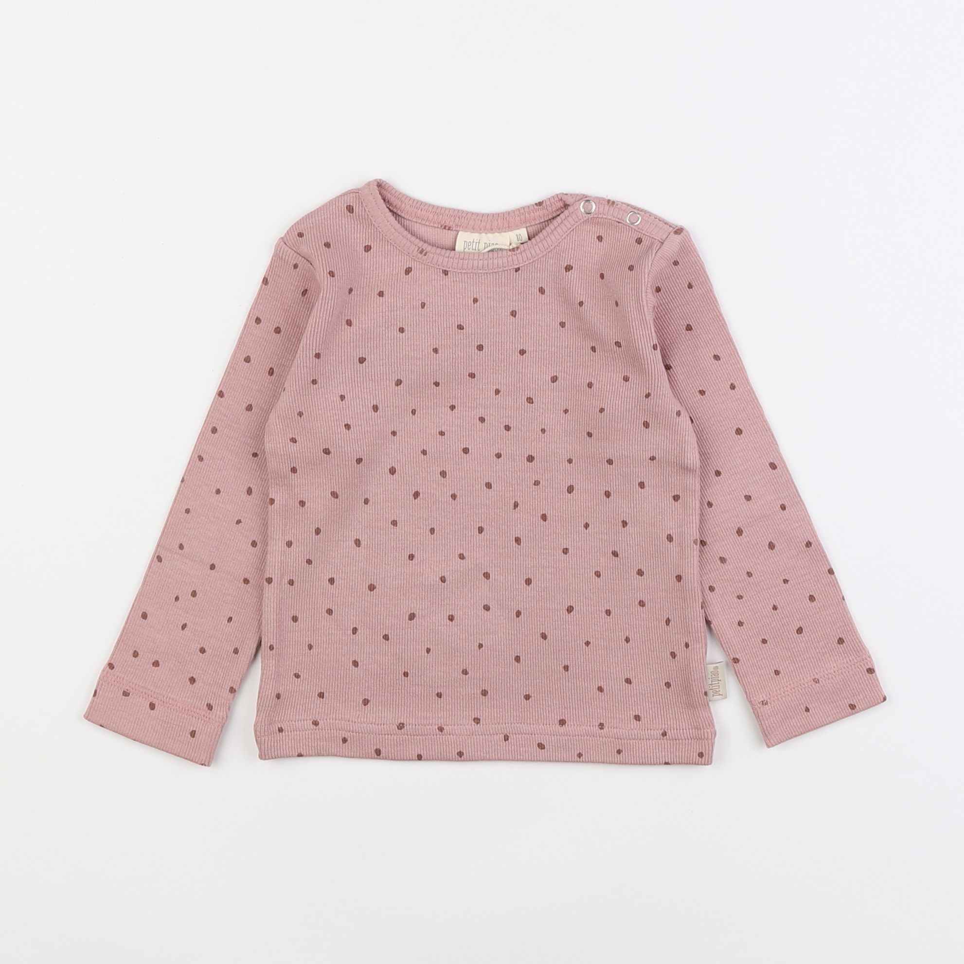 Petit Piao - tee-shirt rose - 12 mois