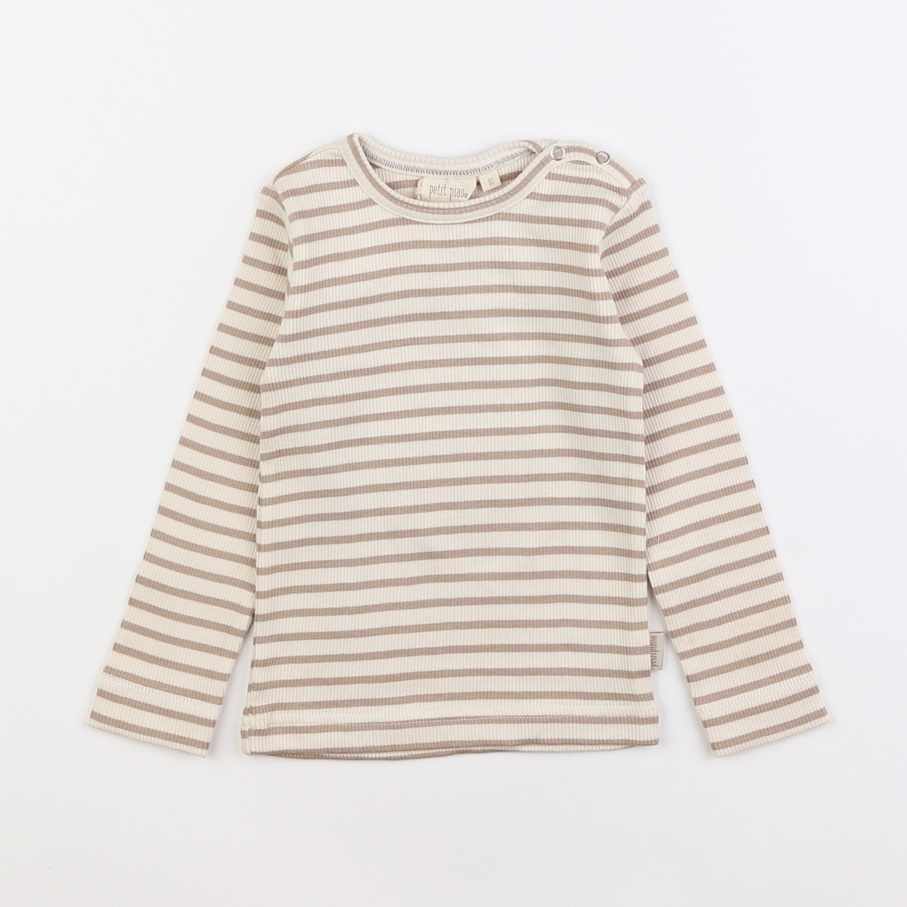 Petit Piao - tee-shirt taupe - 12 mois