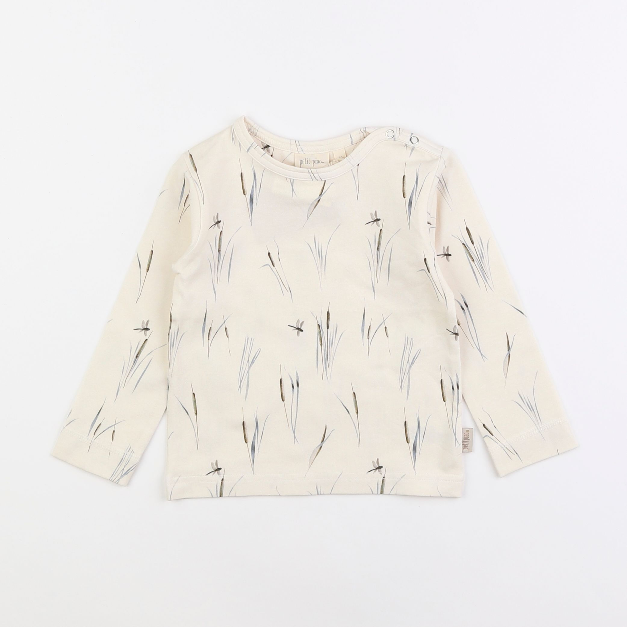 Petit Piao - tee-shirt beige - 12 mois